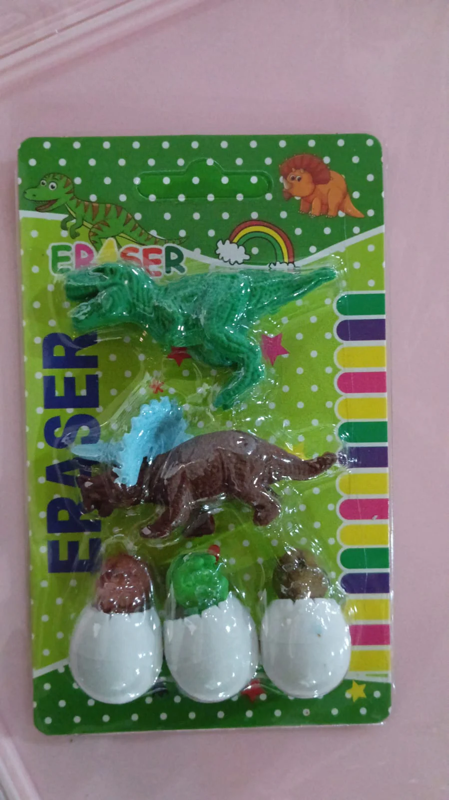 Dinosaur & Egg Shaped 3D Puzzle Erasers – Fun Mini Erasers for Kids (5 Pcs Set) - Image 8