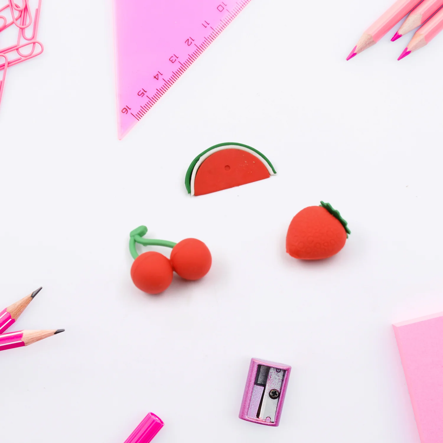 3D Mix Design Fancy & Colorful Erasers – Novelty Set for Kids & School Prize (1 Set) - Image 9