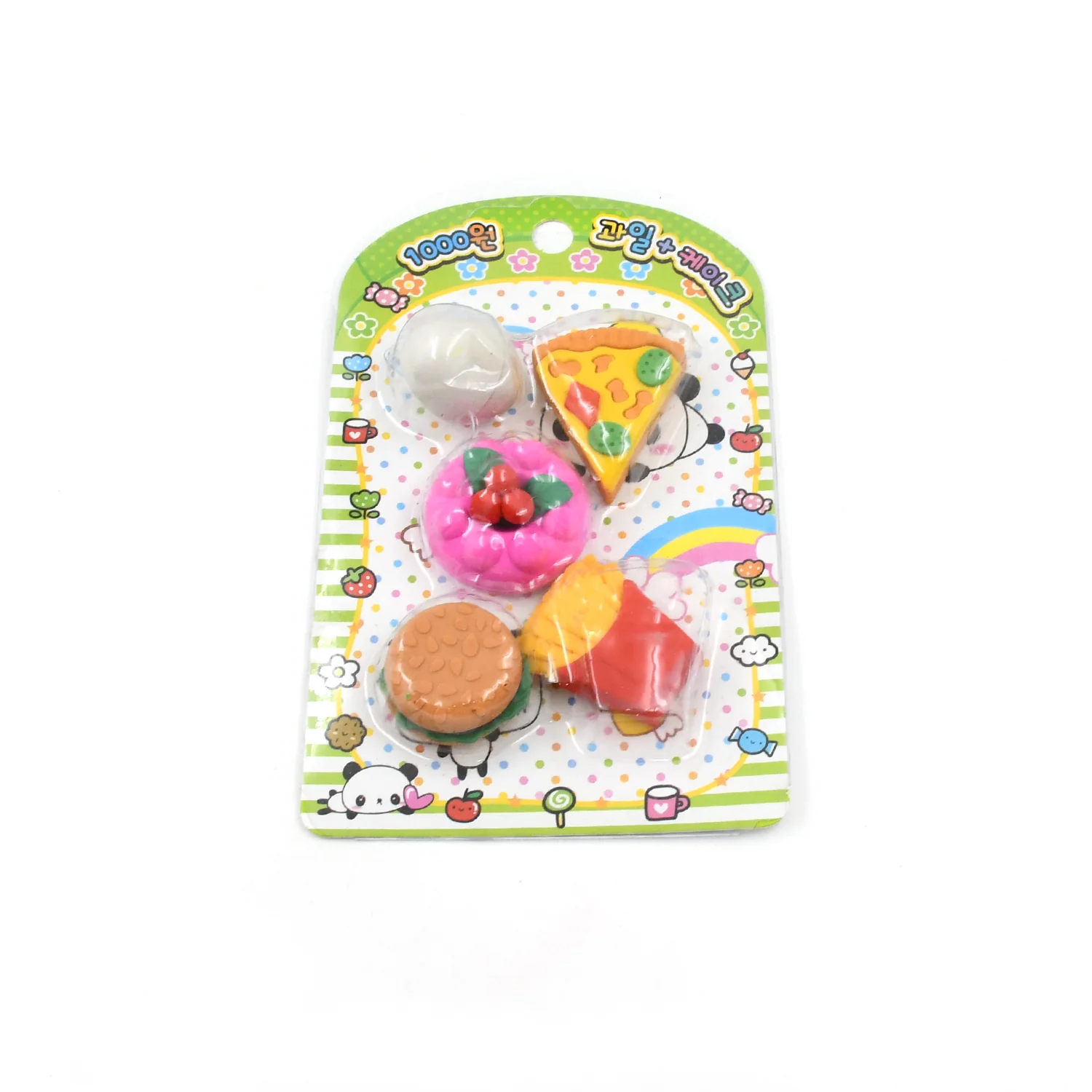 3D Food-Shaped Colorful Eraser Set – Cute Novelty Mini Erasers for Kids (5 Pc Set) - Image 6