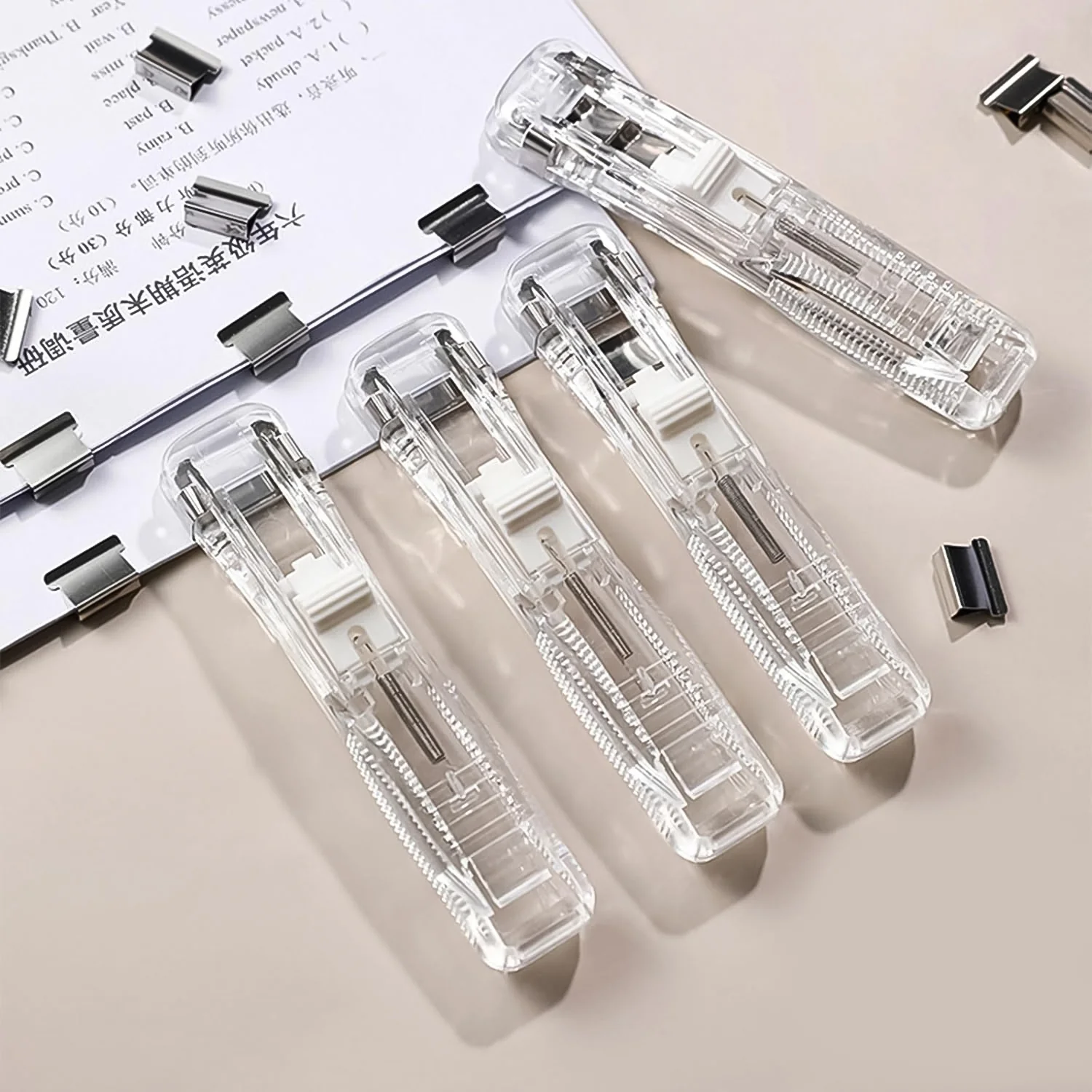 Portable Paper Clamp With 8 Pcs Clip Dispenser Handheld Paper Fast Clam (1 Set) - Image 6