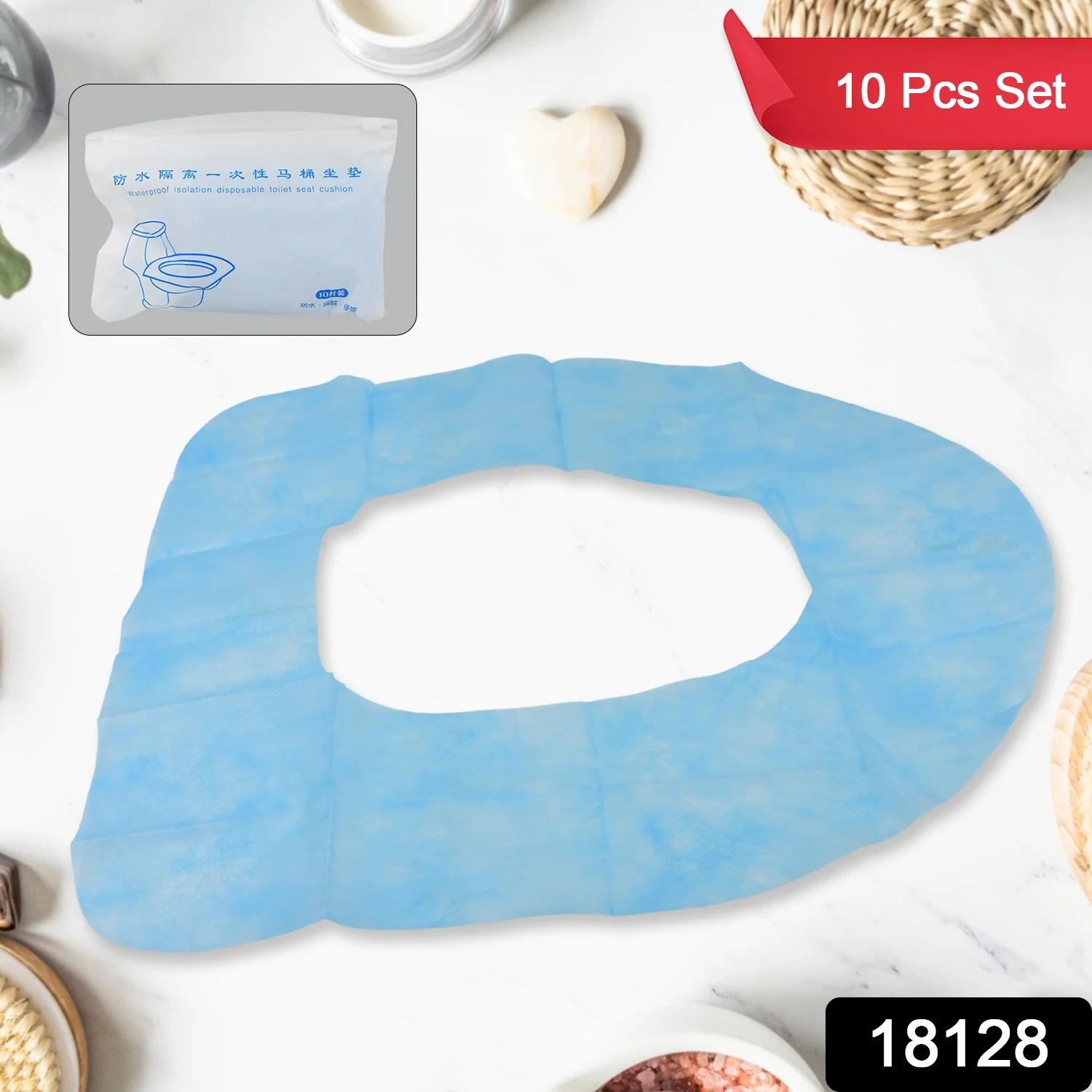 Disposable Toilet Seat Covers – Waterproof Isolation Cushion (10 Pcs Set) - Image 2