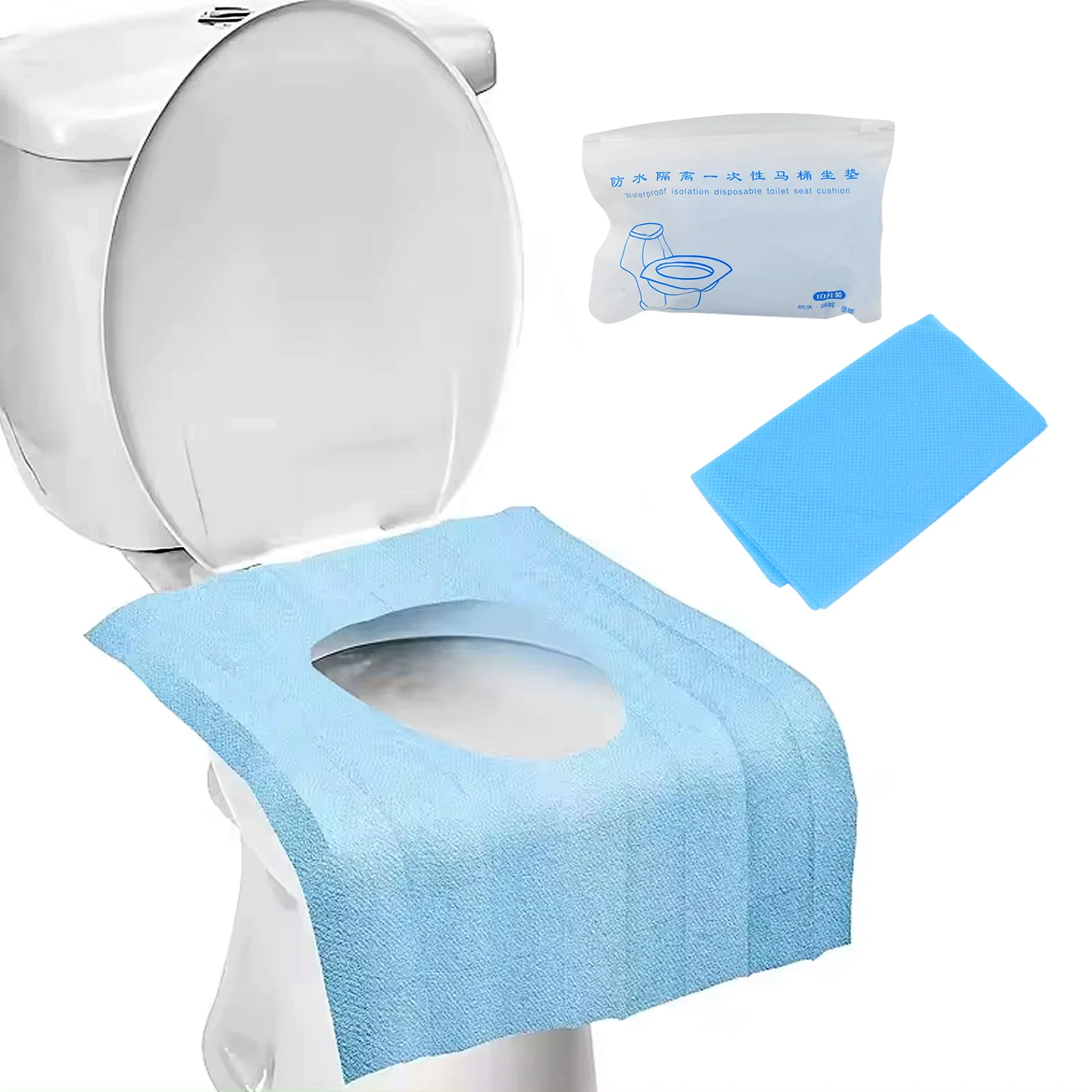 Disposable Toilet Seat Covers – Waterproof Isolation Cushion (10 Pcs Set) - Image 4