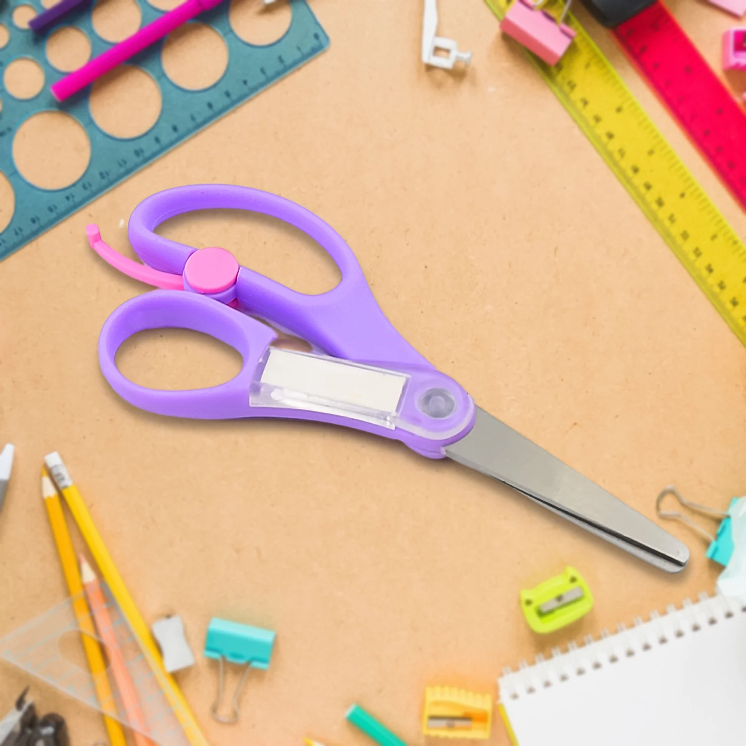 Multipurpose Scissors | Comfort Grip Handle And Stainless Steel Blades (1 Pc / Mix Color & Design) - Image 3