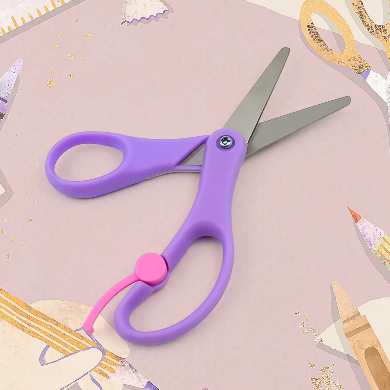 Multipurpose Scissors | Comfort Grip Handle And Stainless Steel Blades (1 Pc / Mix Color & Design) - Image 6