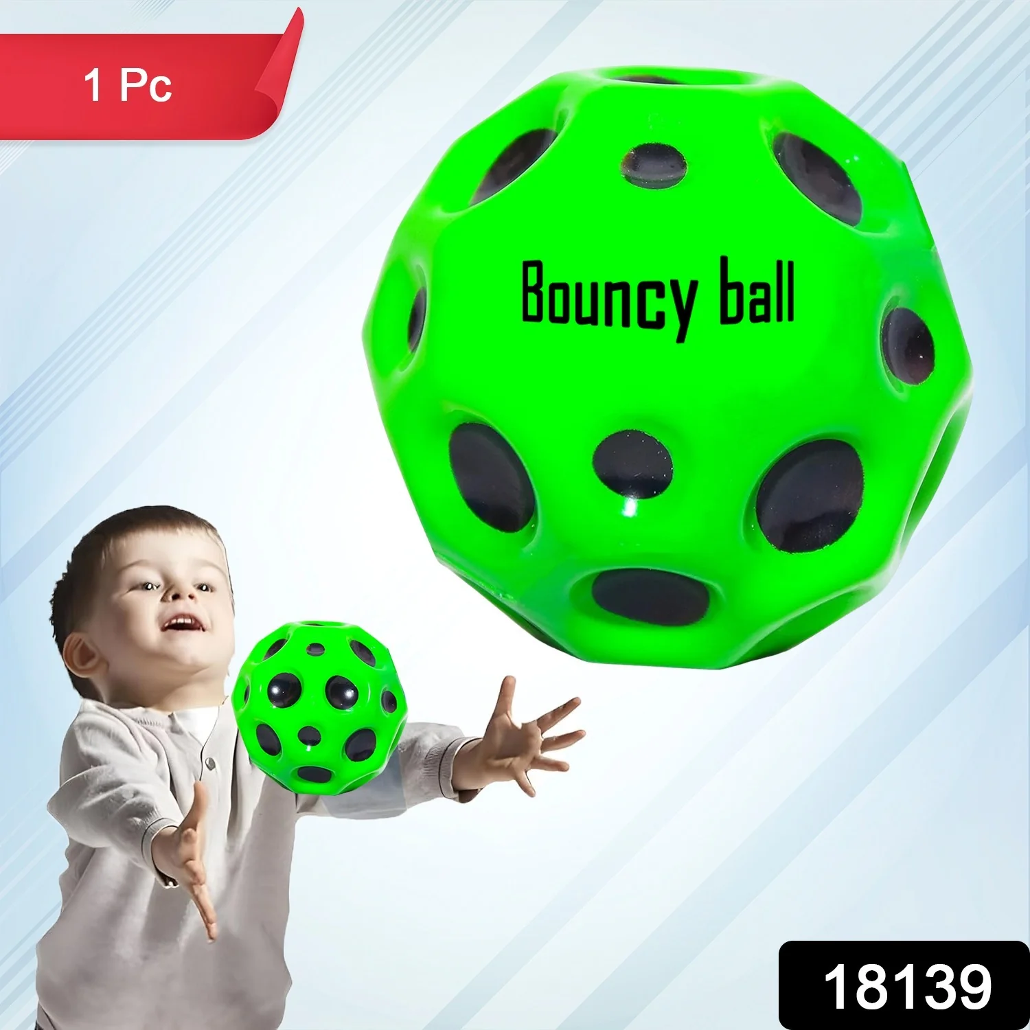 Rubber Super Bouncy Coral Star Anti Stress Ball Multicolor (1 Pc) - Image 2