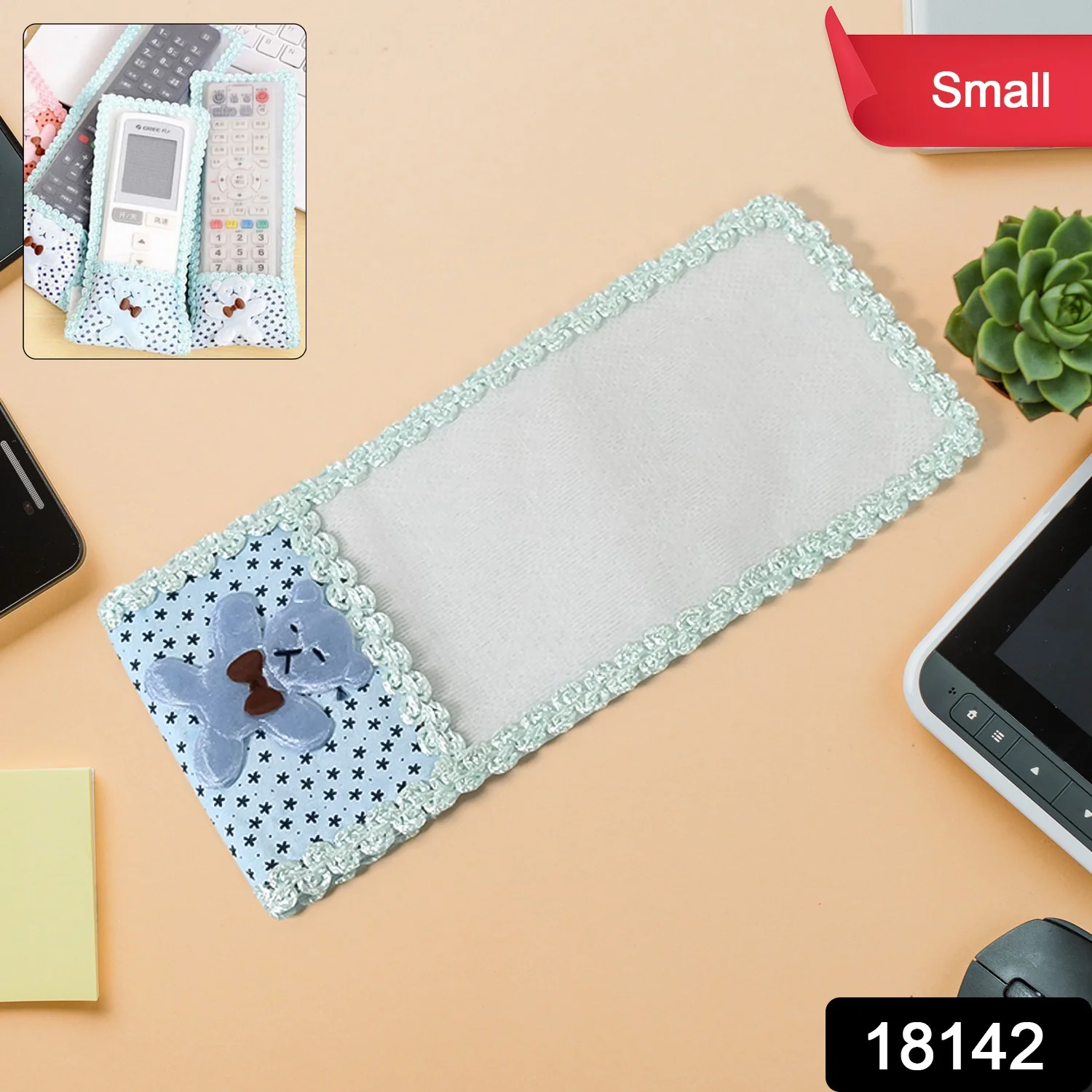 Cloth Lace Remote Control Cover Remote Case (1 Pc / 18×8 CM / Small) - Image 2