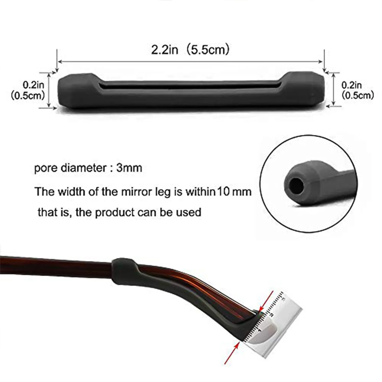 Anti-Slip Eyeglass Ear Grip for Comfortable and Secure Fit, 1 Pair - Image 6