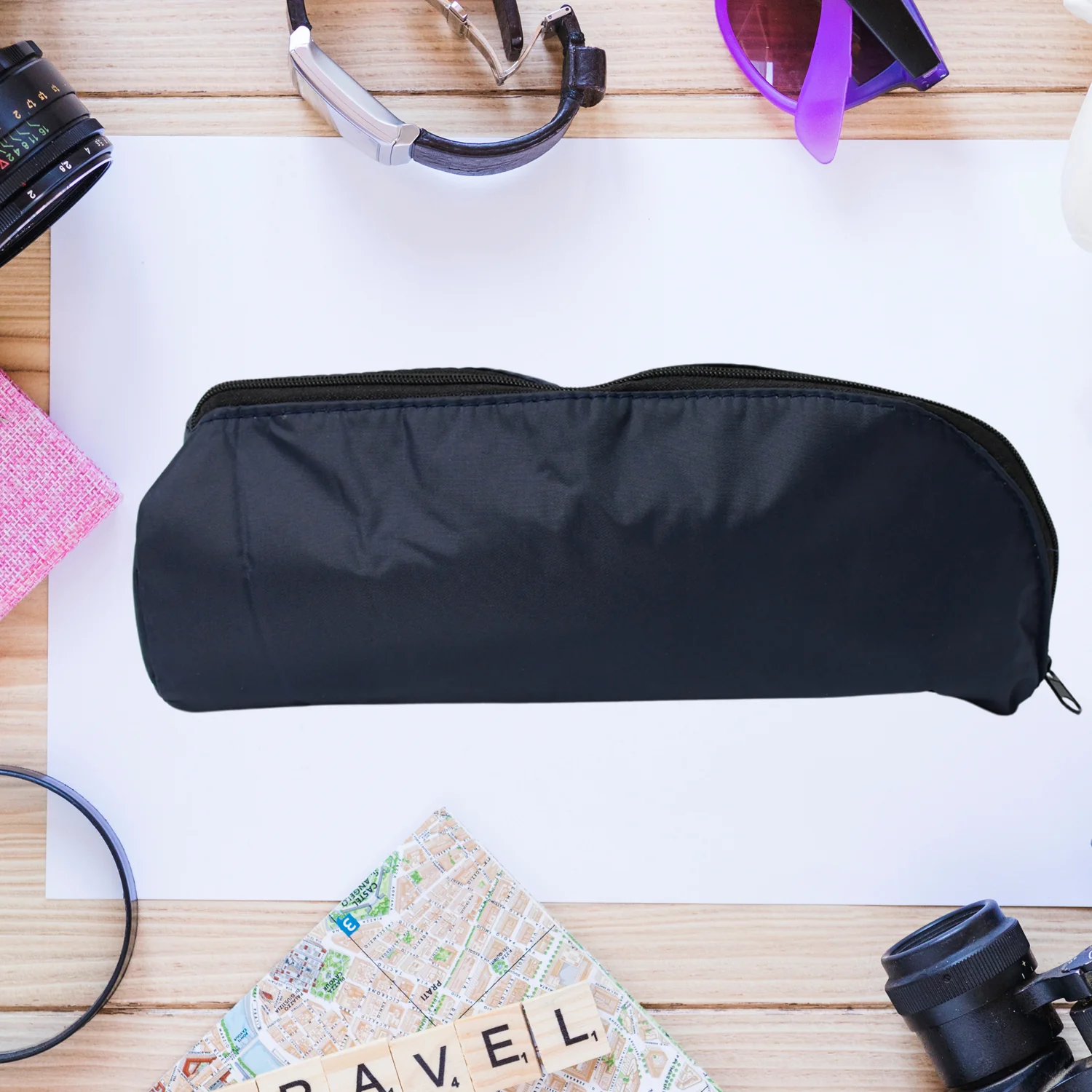 Reusable Multipurpose Washable Pouch Pen Stationary Case Travel (1 Pc) - Image 2