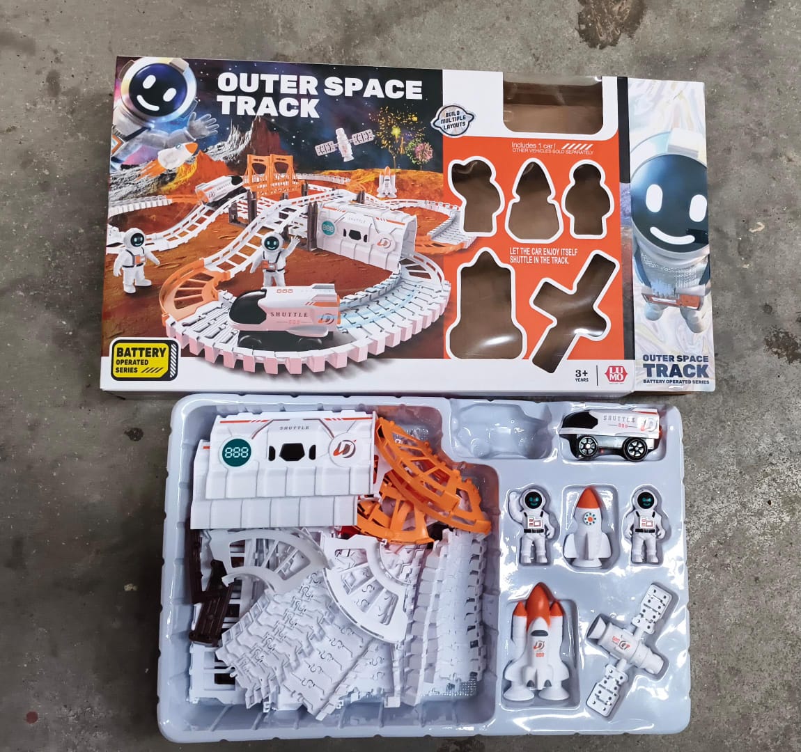 Outer Space Race Track Set for Kids Toys (1 Set) - Image 8