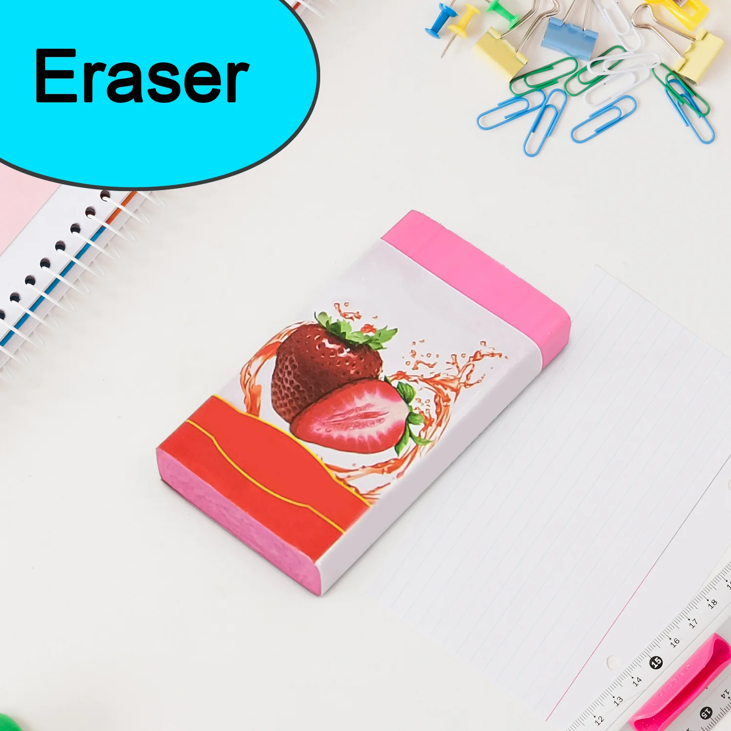 Fancy & Stylish Eraser (1 Pc / Mix Design) - Image 3