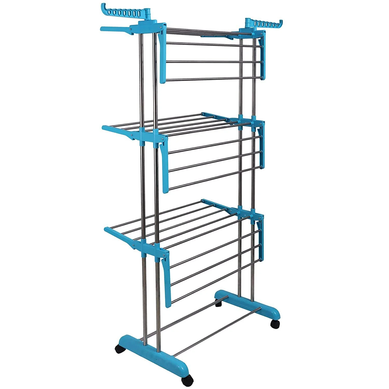 Premium Heavy Duty Stainless Steel 3 Layer Foldable Cloth Drying Stand - Image 5