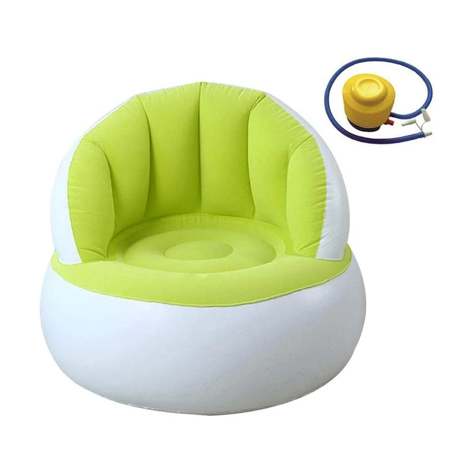 Kids inflatable sofa chair with backrest & Foot Air Pump (1 Set 85x74 Cm Approx) - Image 9