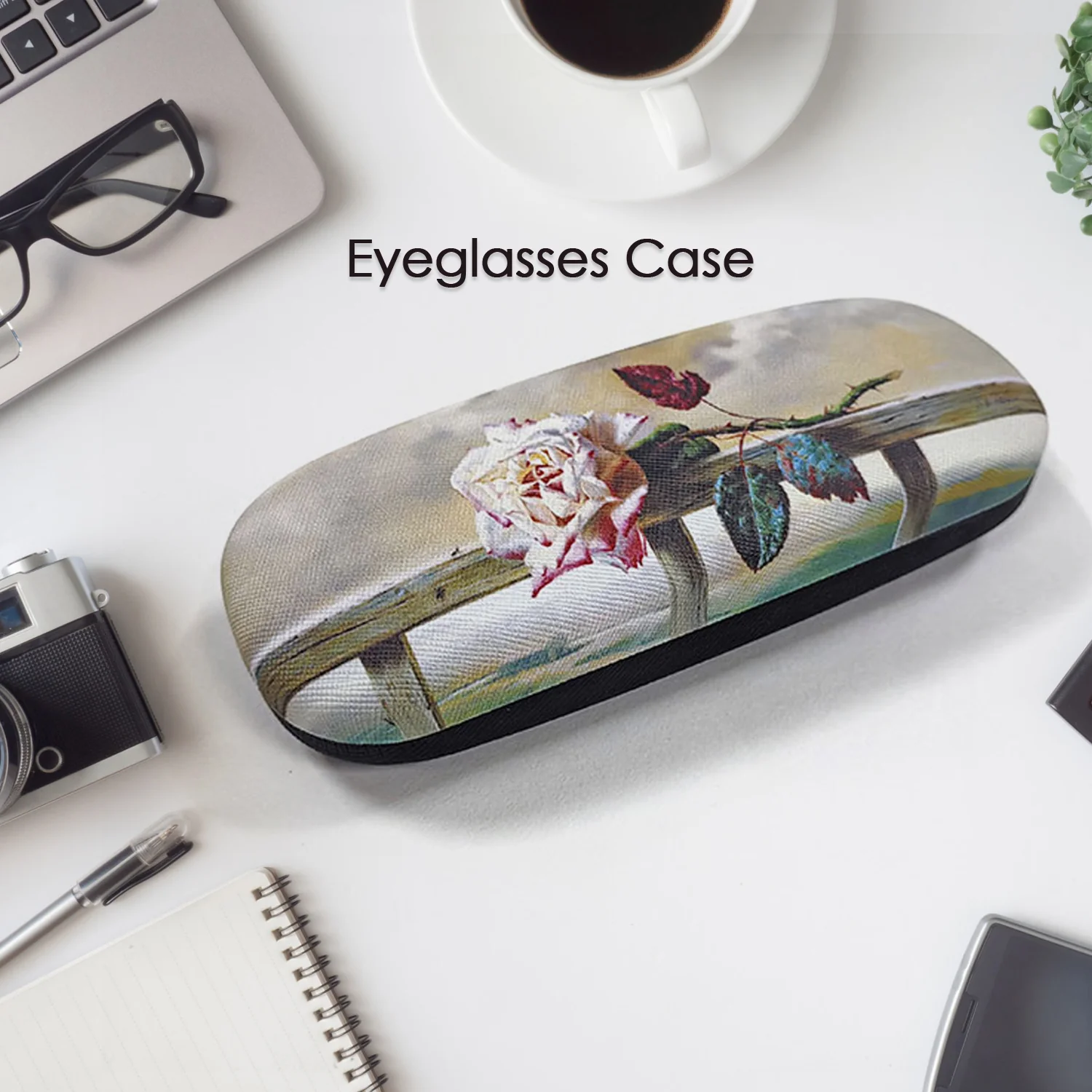 Flowers Decorative Glasses Case Eyeglasses Storage Box (1 Pc / Mix color) - Image 4