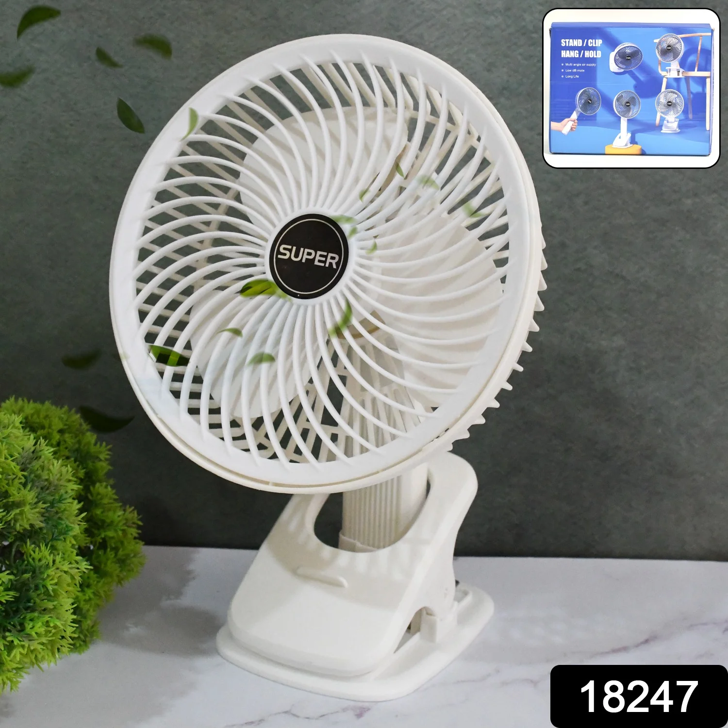 Multifunctional USB Desk Fan Clipped Fan (1 Pc / With Color Box) - Image 2