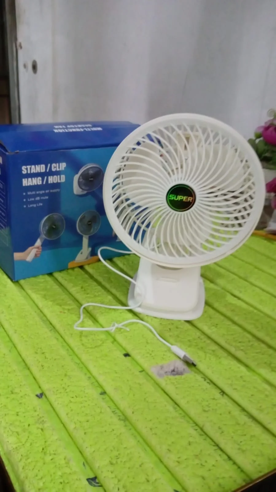 Multifunctional USB Desk Fan Clipped Fan (1 Pc / With Color Box) - Image 9