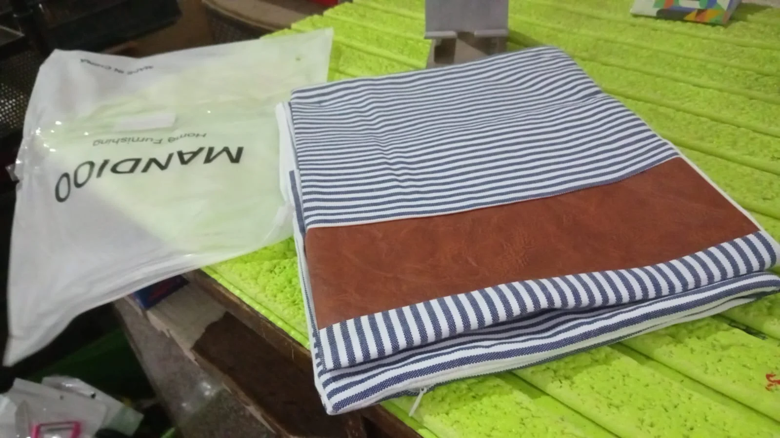 Pillow Covers, leather & cotton Cushion Covers (20 × 20 Inch / 1 Pair / 2 Pc) - Image 8