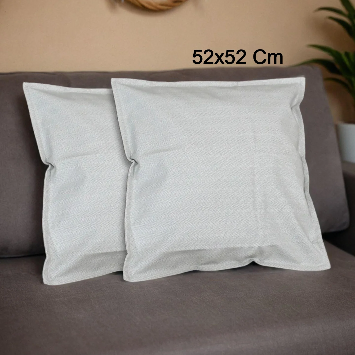 Pillow Covers, Couch Pillows Cover, Soft Decorative Pillow Covers (52 × 52 CM / 1 Pair / 2 Pc) - Image 3