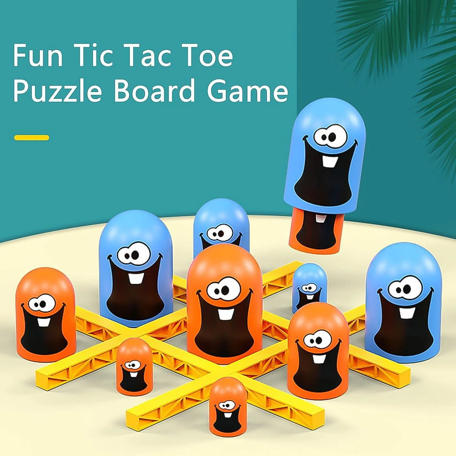 Tic-Tac-Toe Game, Gobble Game, Board Game Indoor (1 Set) - Image 6