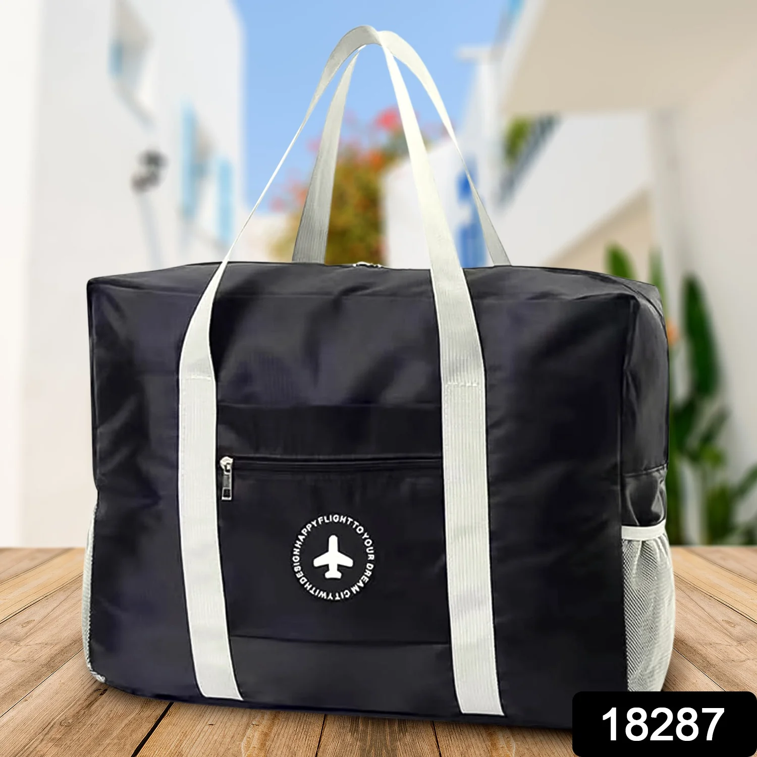 Travel Bag Foldable Luggage Large Zipper Bag (1 Pc) - Image 2
