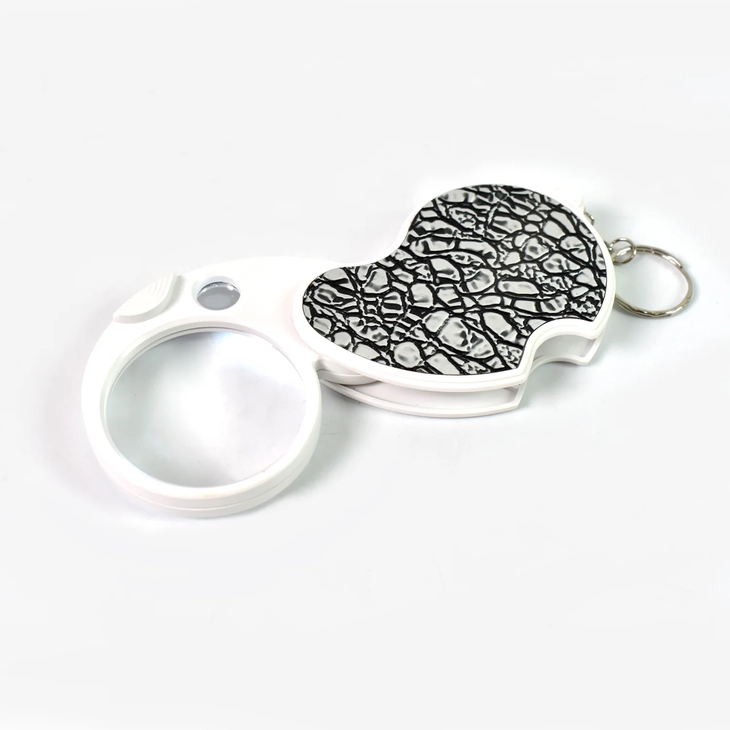 Double-Magnification Led Magnifiers Light Folding Keychain (1 Pc / Mix Color) - Image 5