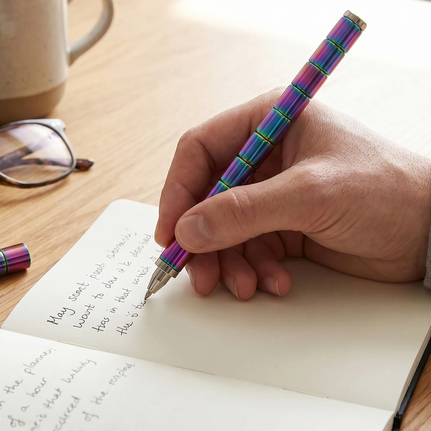 Magnetic Metal Writing Pen with Fidget Spinner Function - 1 Pc - Image 5