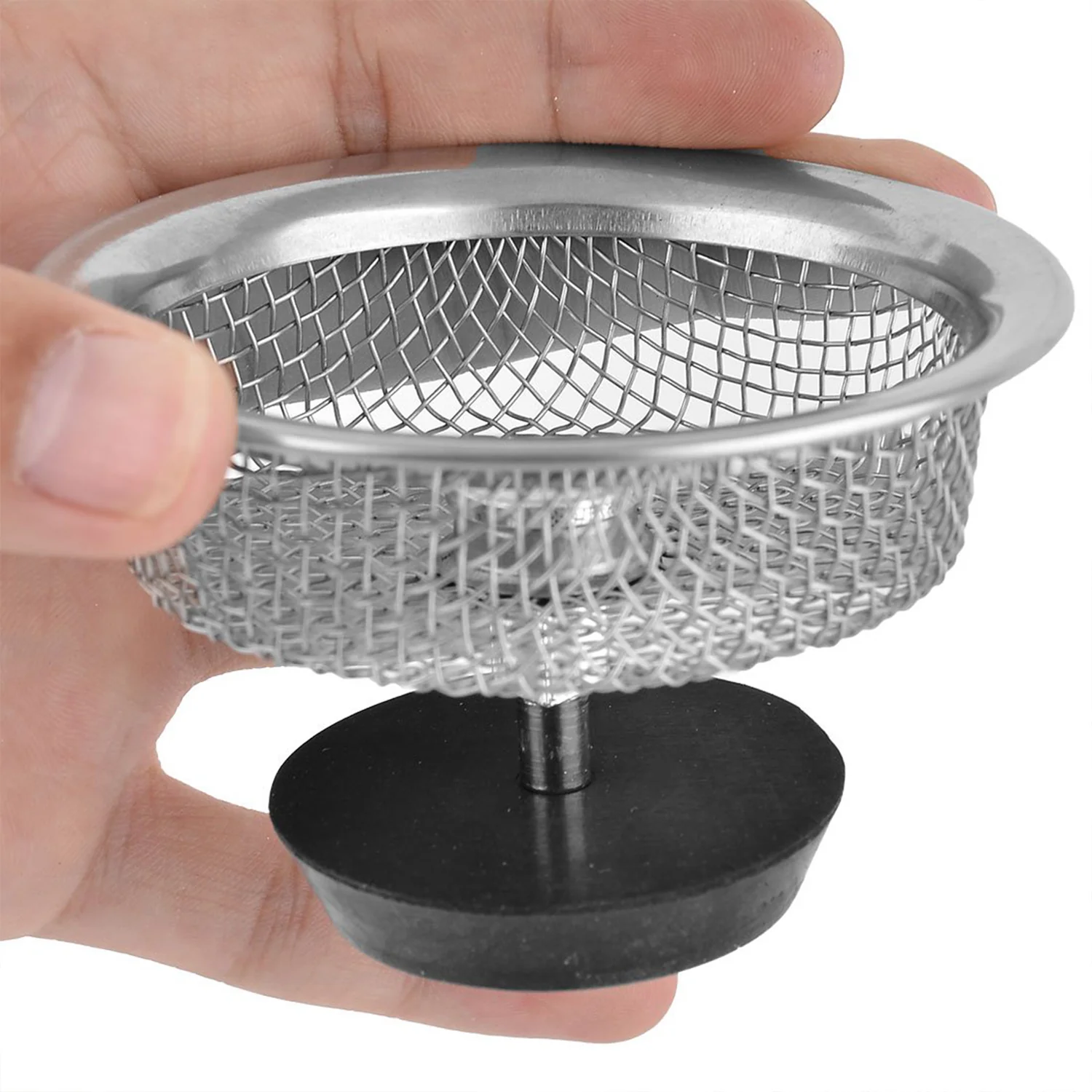Stainless Steel Sink Strainer Basket Strainer Kitchen Sink Strainer (1 Pc) - Image 3