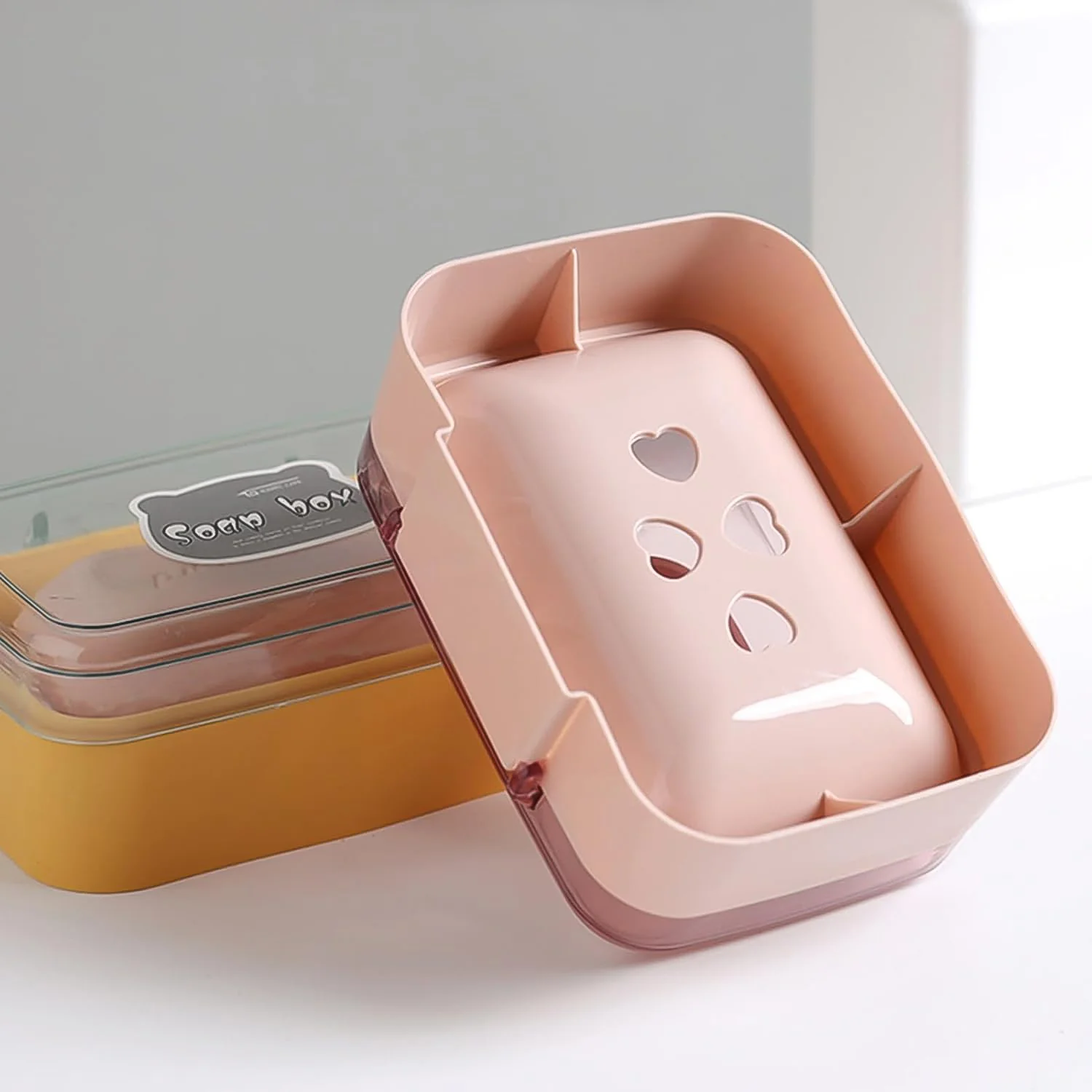 Plastic Soap Dish, Plastic Self Draining Soap Holder ,Sabudani (1 Pc / Mix Color) - Image 6