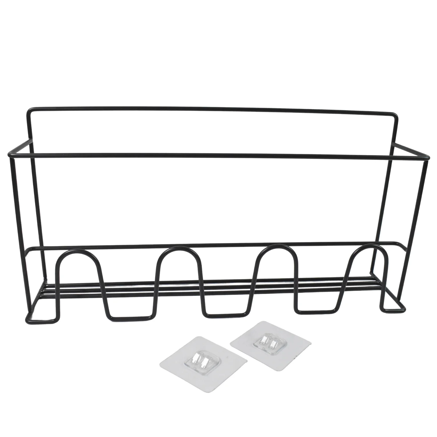 Metal Self Adhesive Multipurpose Kitchen Accessories Organizer Rack Wall (1 Pc) - Image 5
