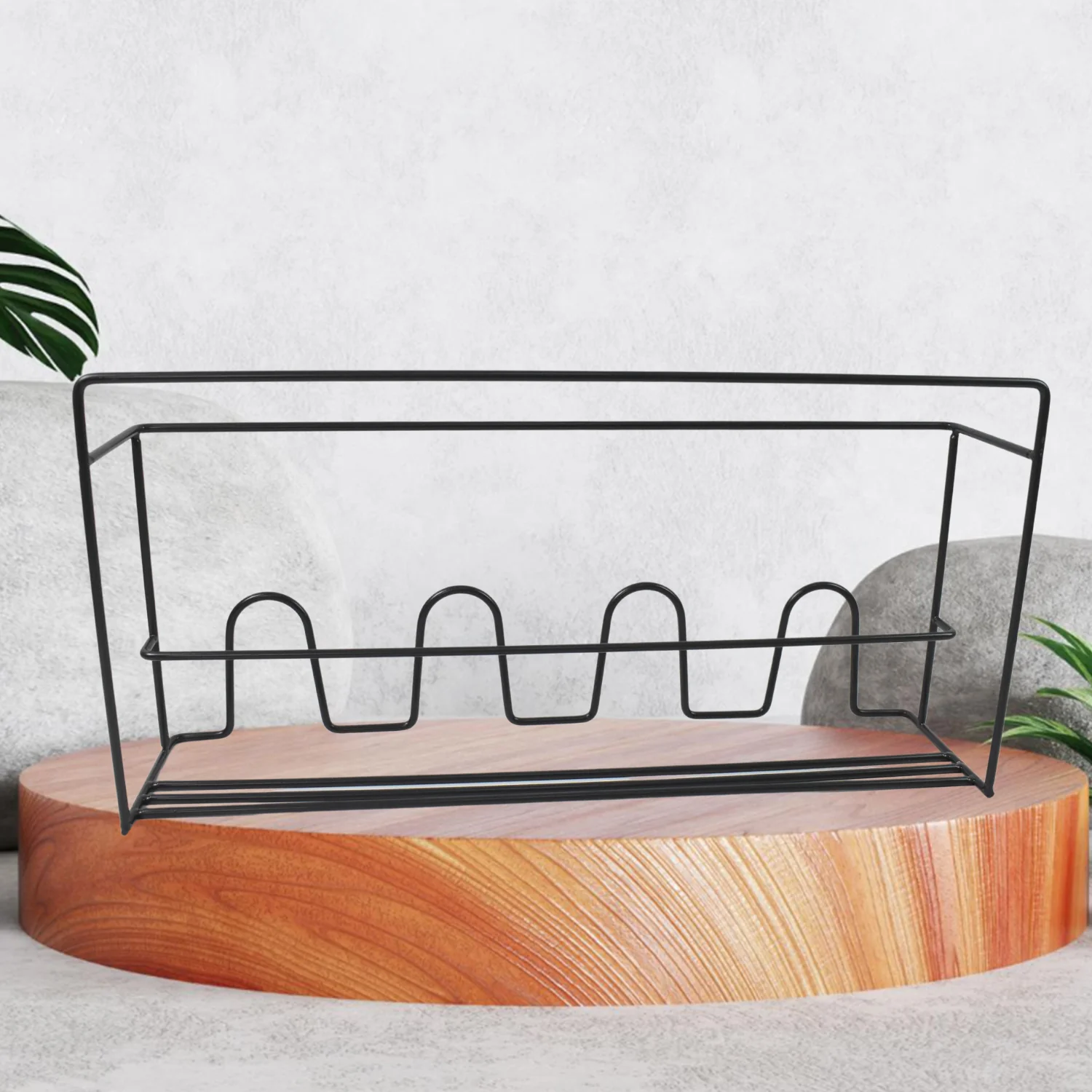 Metal Self Adhesive Multipurpose Kitchen Accessories Organizer Rack Wall (1 Pc) - Image 6