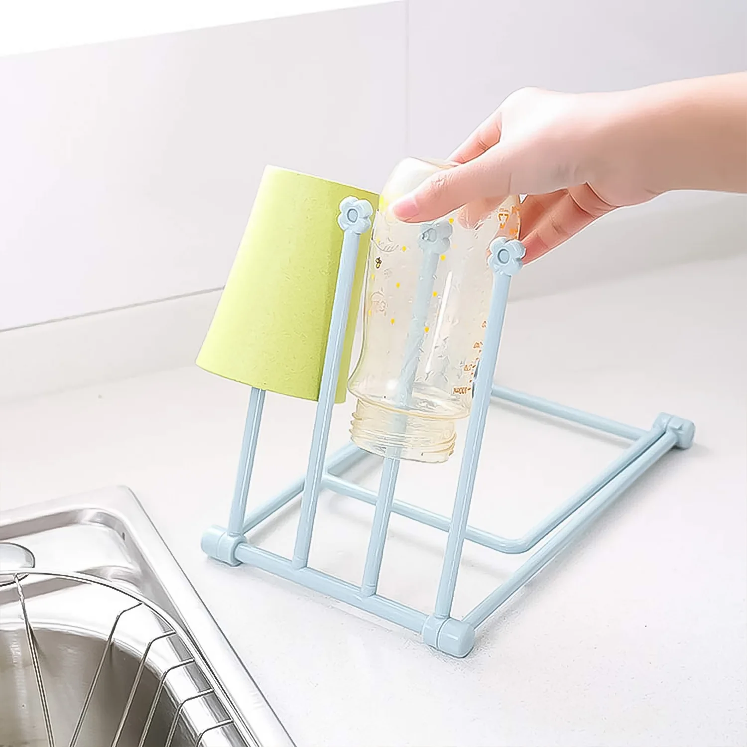 Folding Kitchen Bathroom Towel Rack, Towel Stand (1 Pc) - Image 6