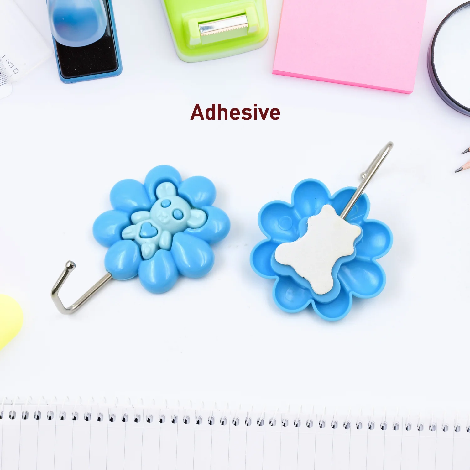 Multipurpose Self-Adhesive hooks (2 Pc Set / Mix Design) - Image 3