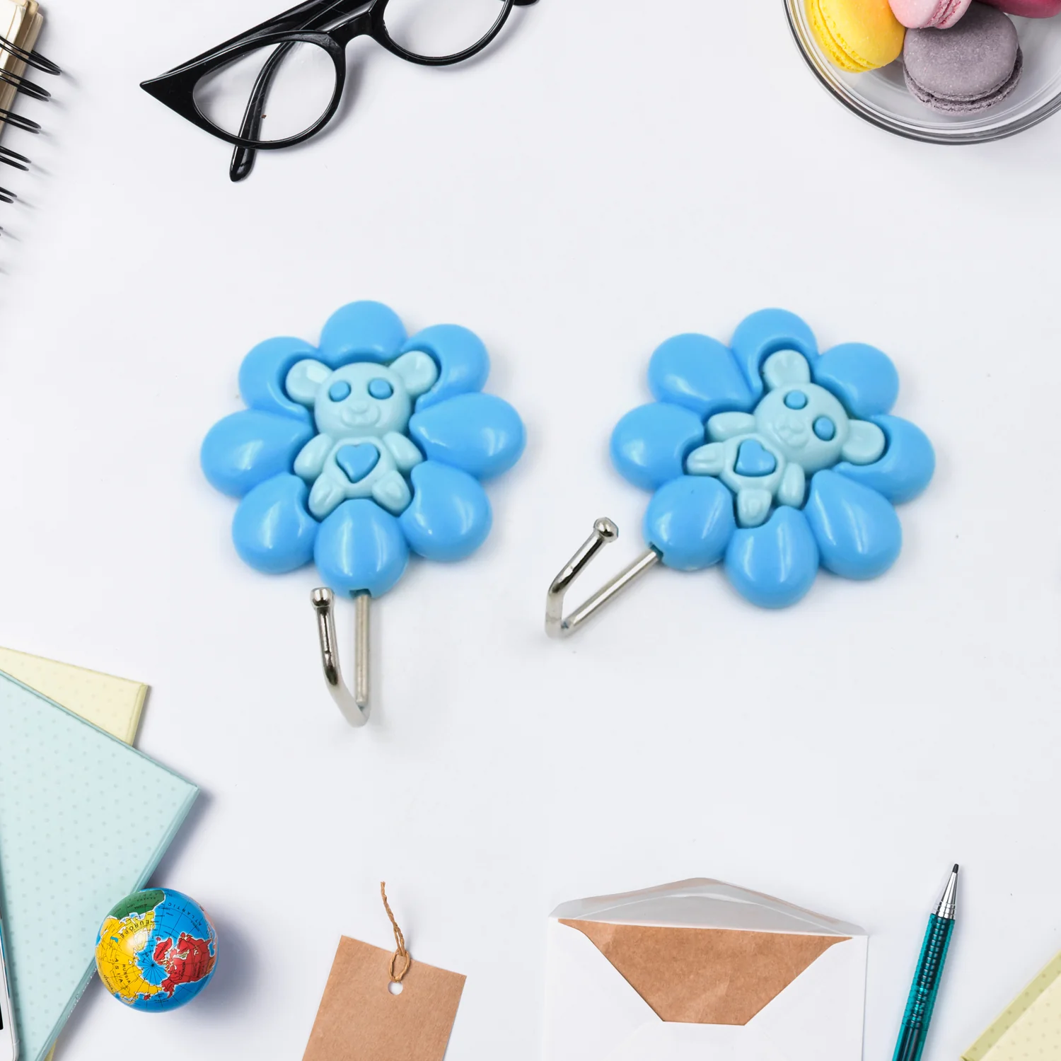 Multipurpose Self-Adhesive hooks (2 Pc Set / Mix Design) - Image 4