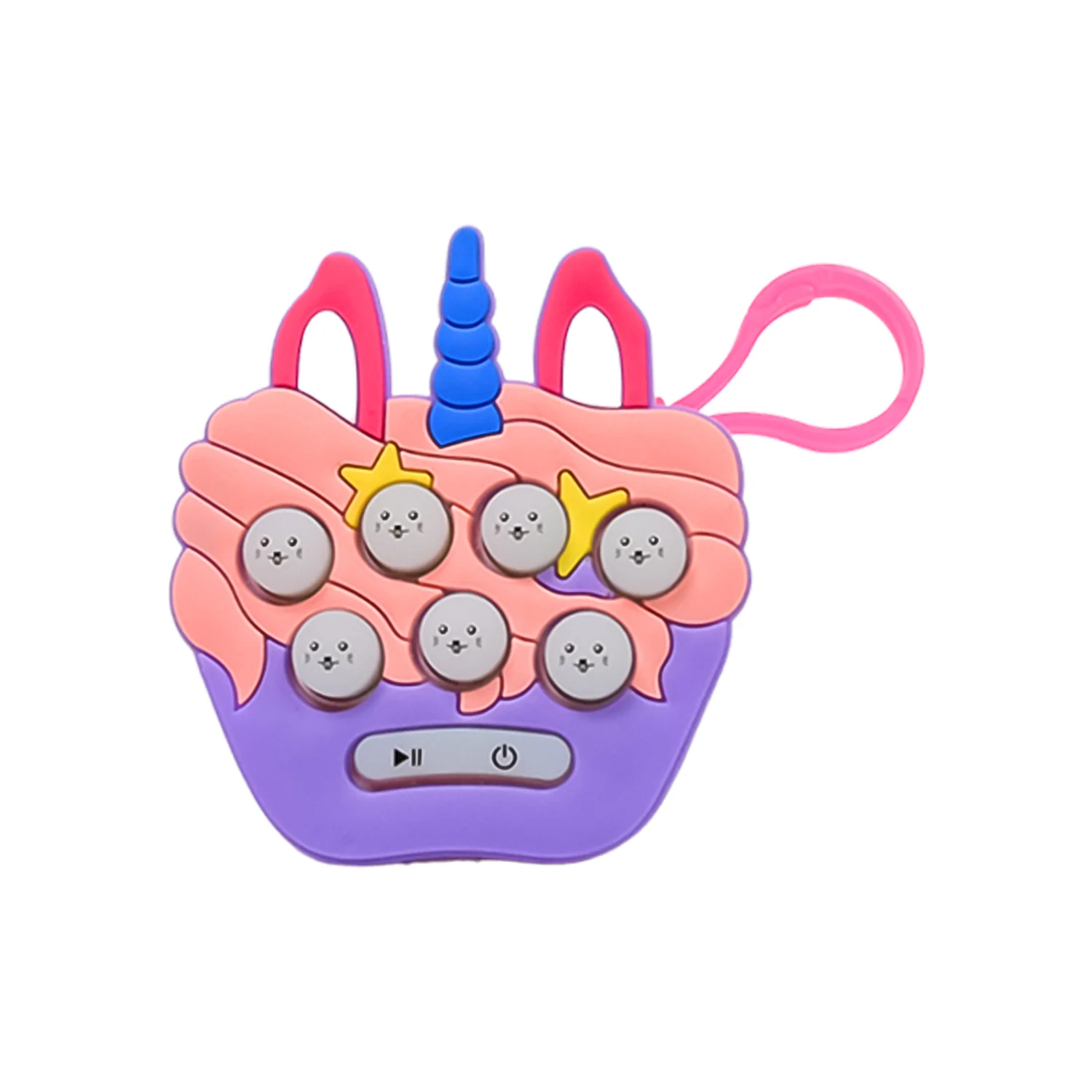 Mini Push Bubbles Game with Keychain & Music Game (1 Pc) - Image 3
