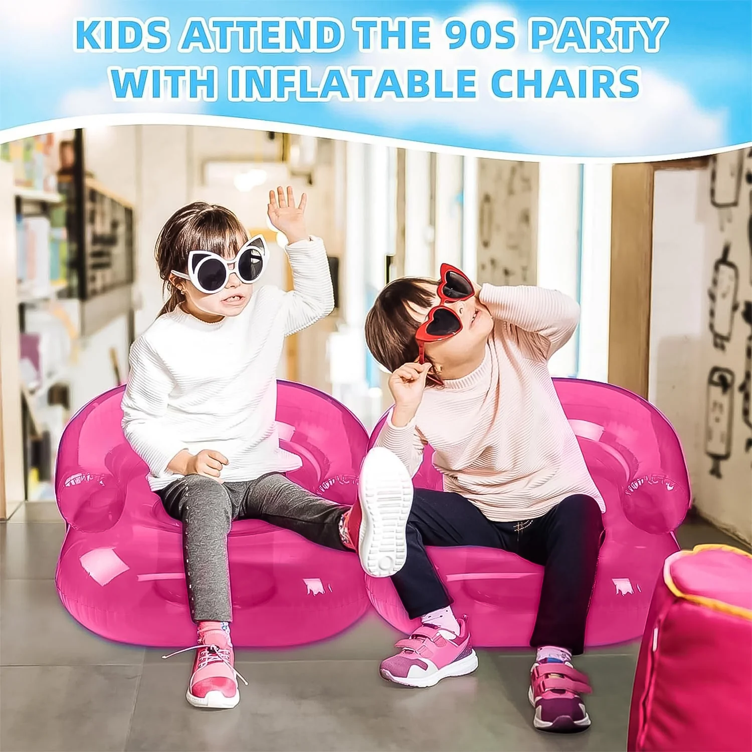 Inflatable Sofa Chair Boys and Girls Suitable for Camping (28 Inch Approx / 1 Set) - Image 7
