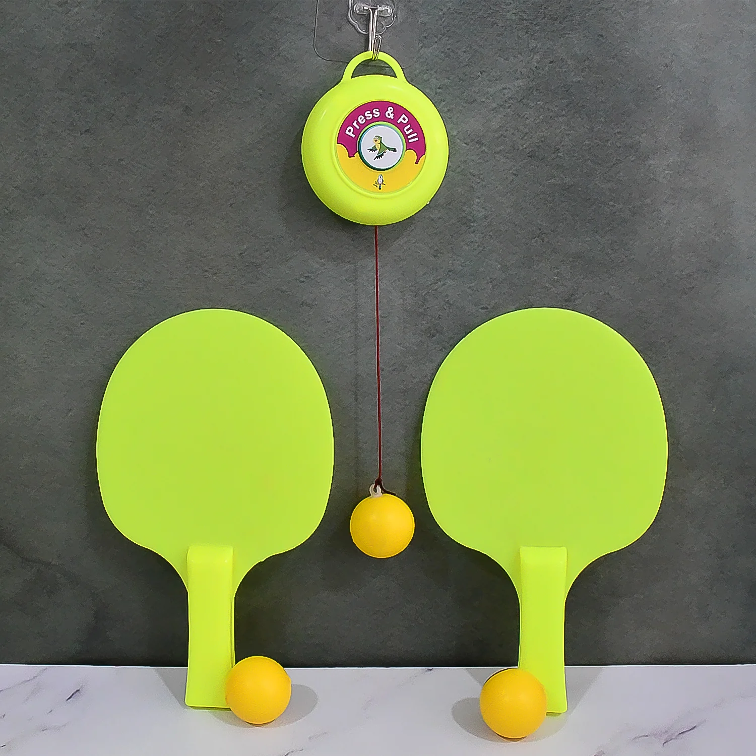 Hanging Table Tennis Trainer Set with Three Ball (1 Set) - Image 3