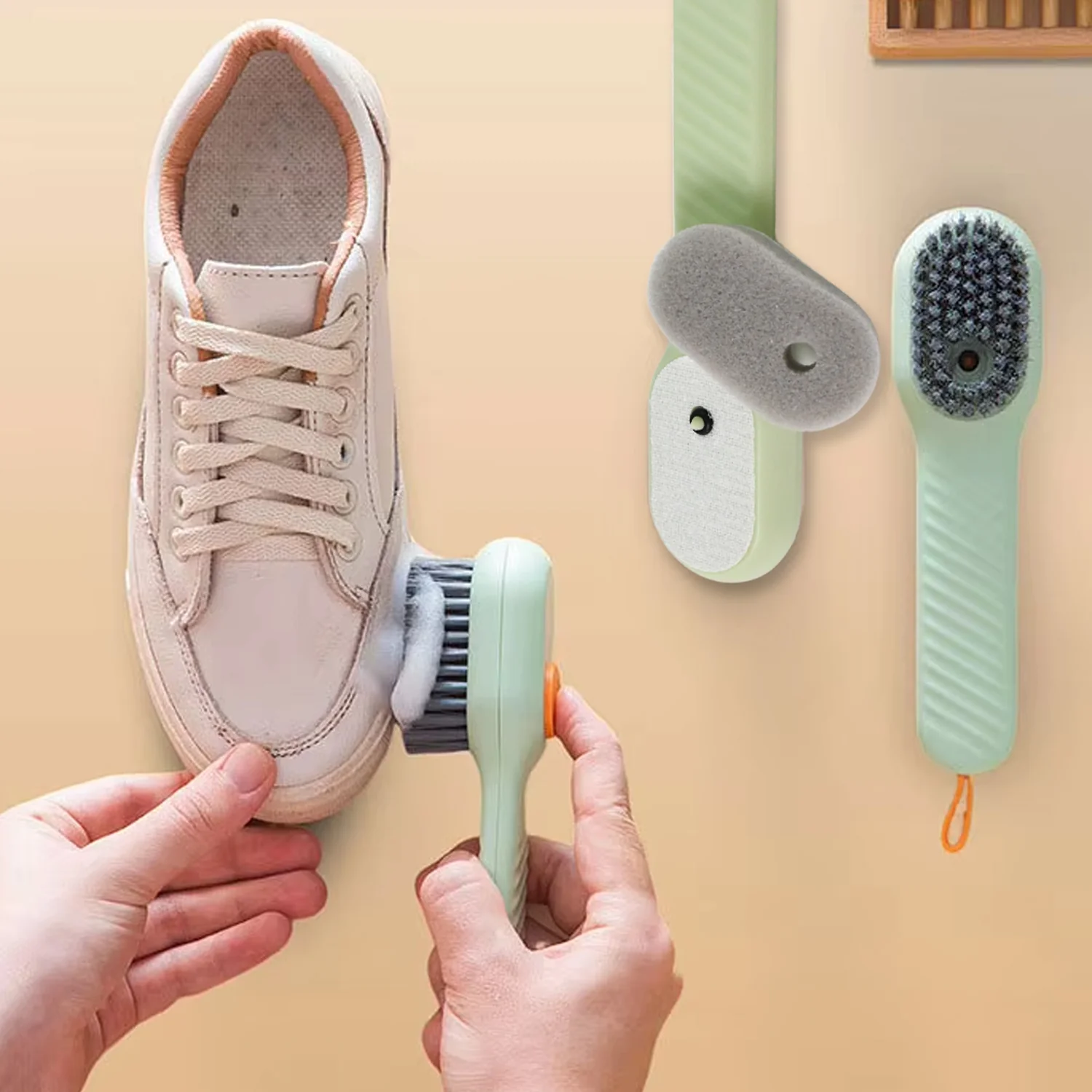 Multifunctional Scrubbing Brush with Liquid / Soap Dispenser (1 Pc) - Image 3