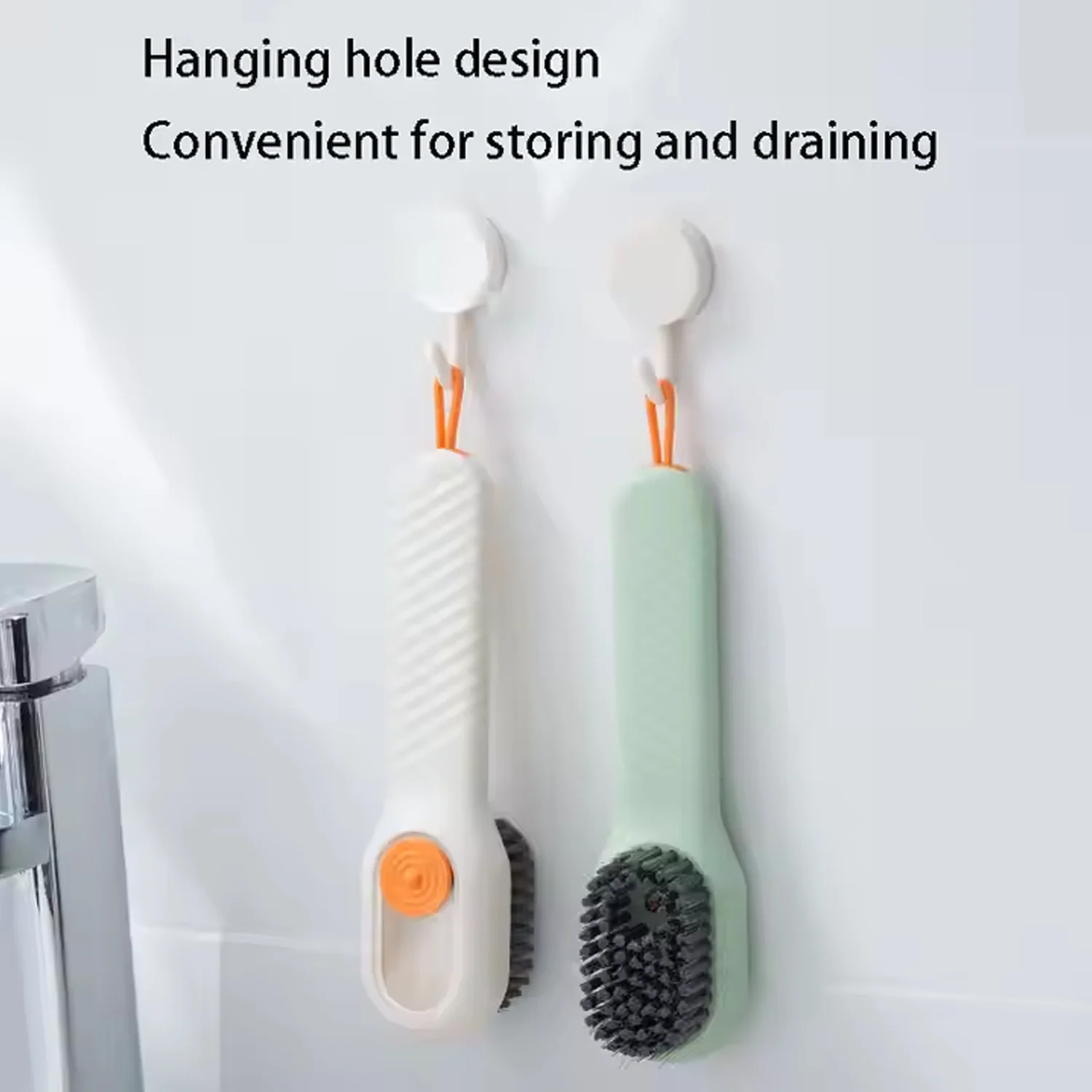 Multifunctional Scrubbing Brush with Liquid / Soap Dispenser (1 Pc) - Image 4