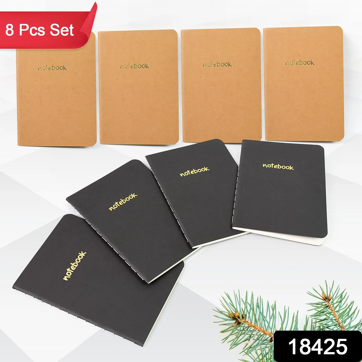Pocket notebook Small notebook Mini notebook (8 Pcs Set) - Image 2