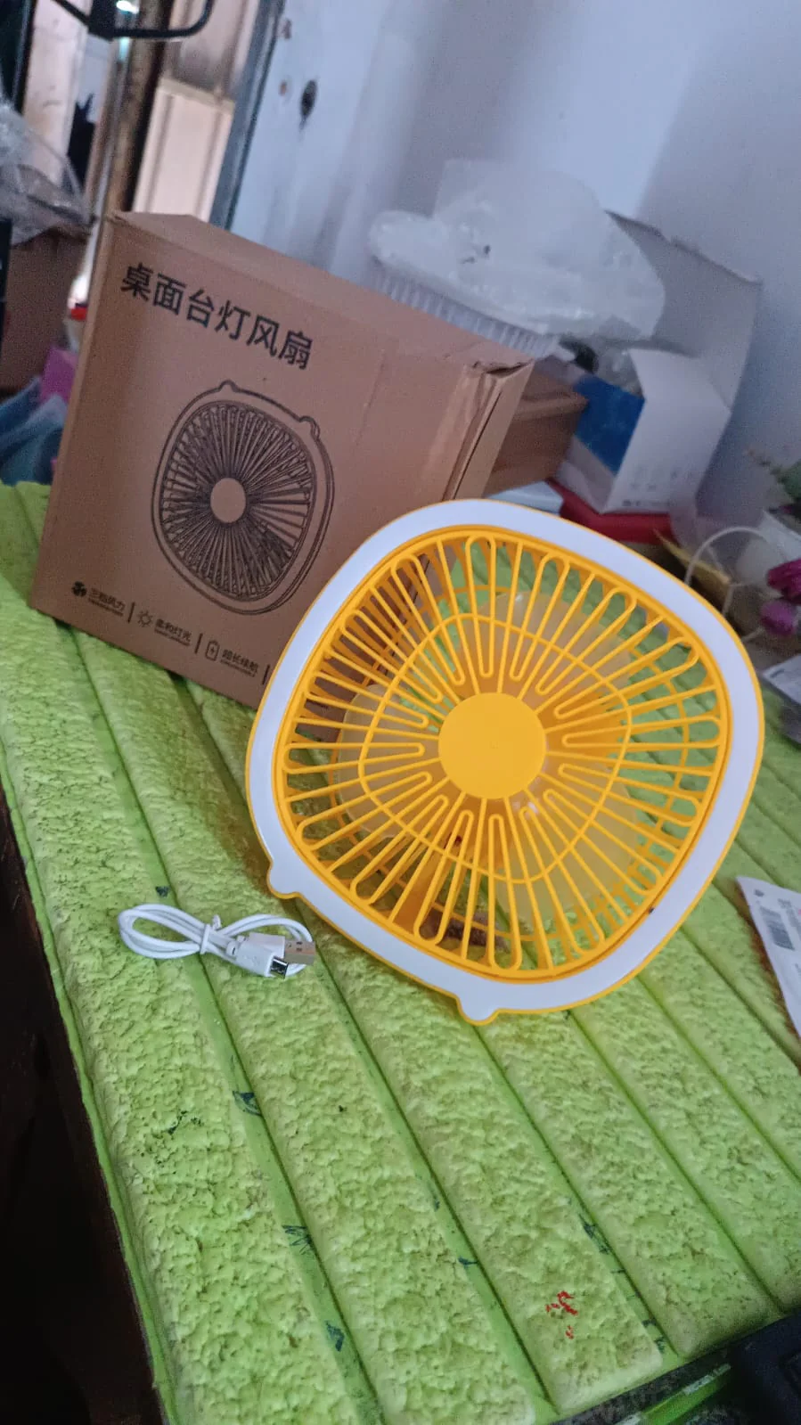 USB PORTABLE MINI DESK FAN WITH LIGHT (1 PC) - Image 7