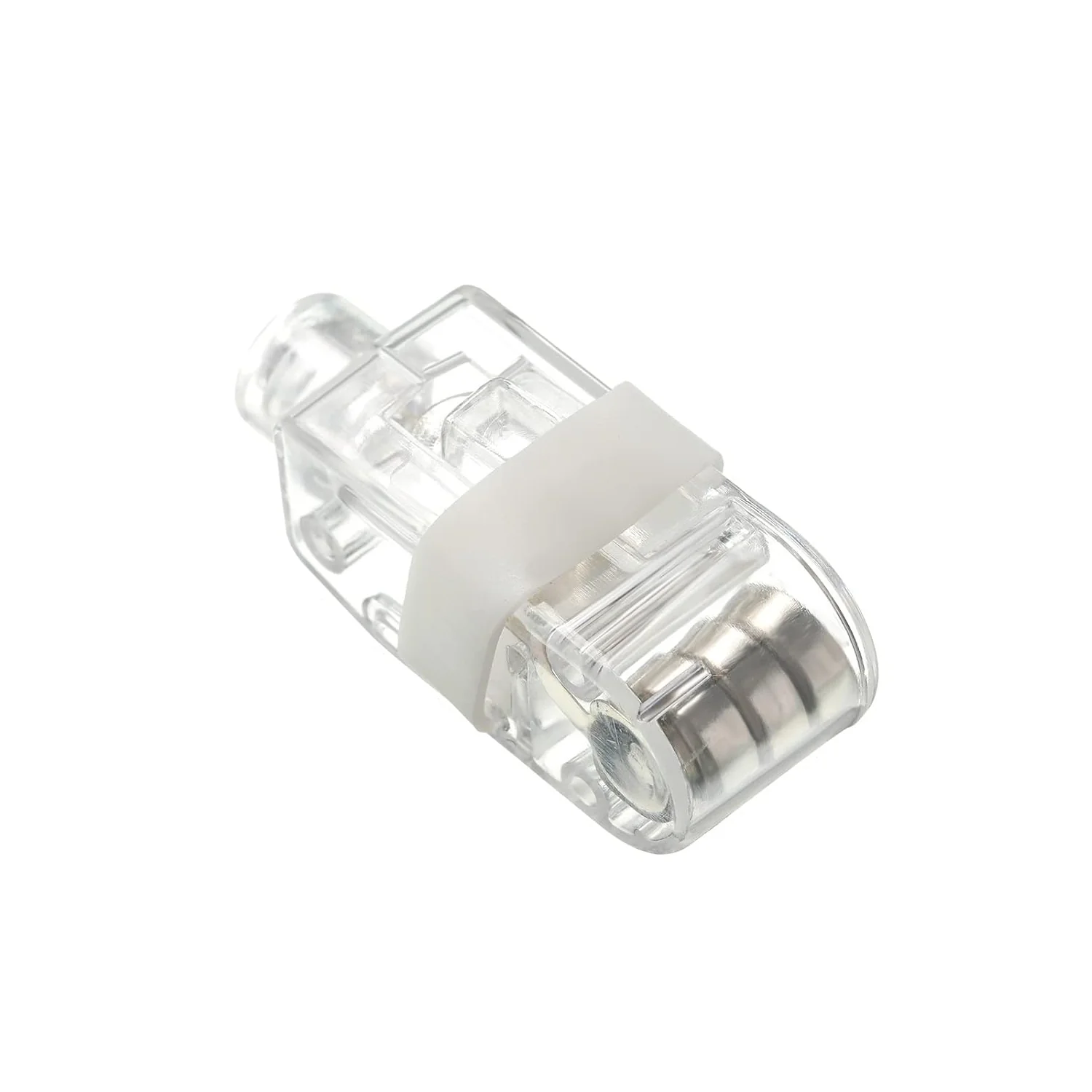 Light up Finger Tips, Clear Mini Rings, LED Glow Ring with Elastic Band (1 Pc) - Image 5
