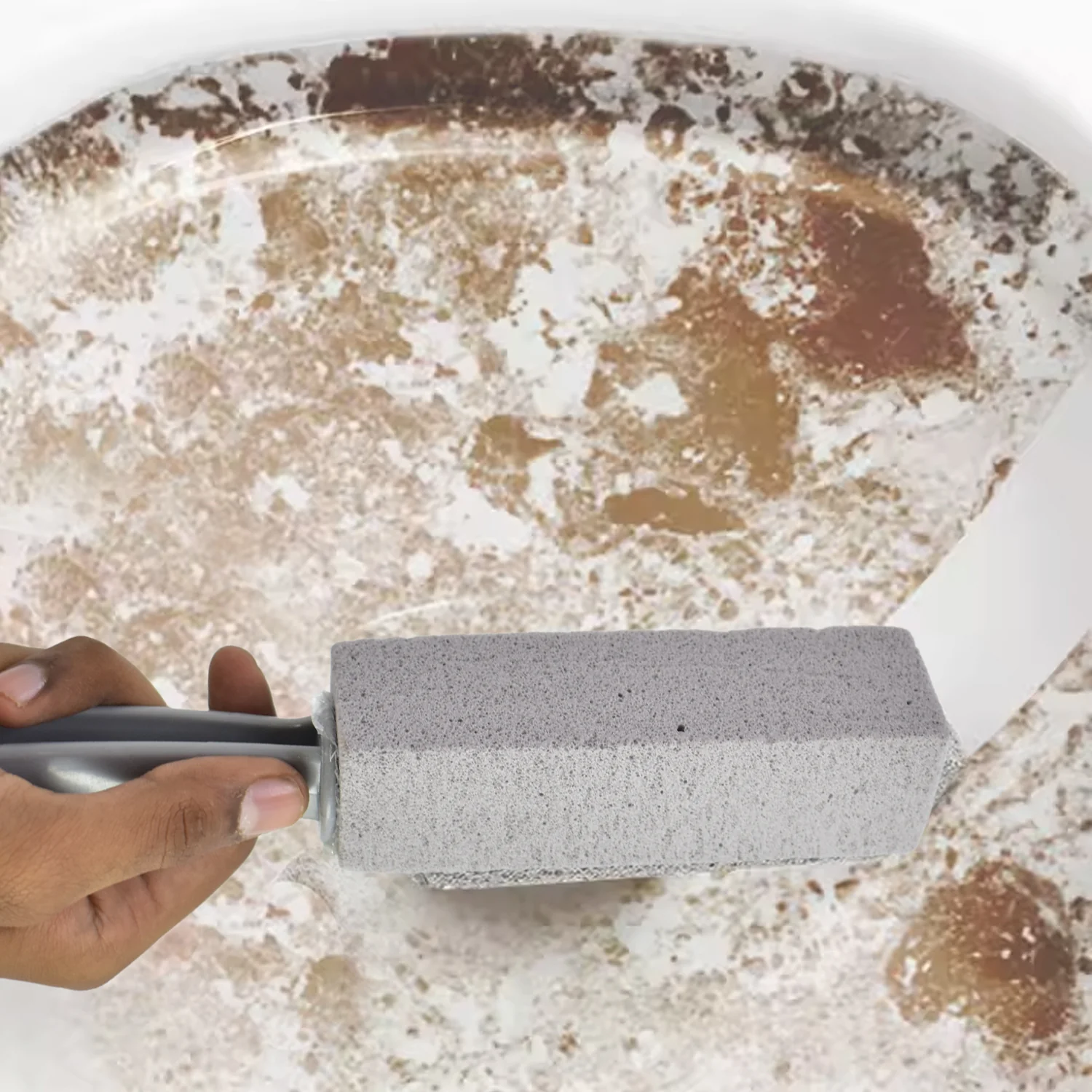 Pumice Stone Toilet Clean Brush with Handle (24 Cm / 1 Pc) - Image 3