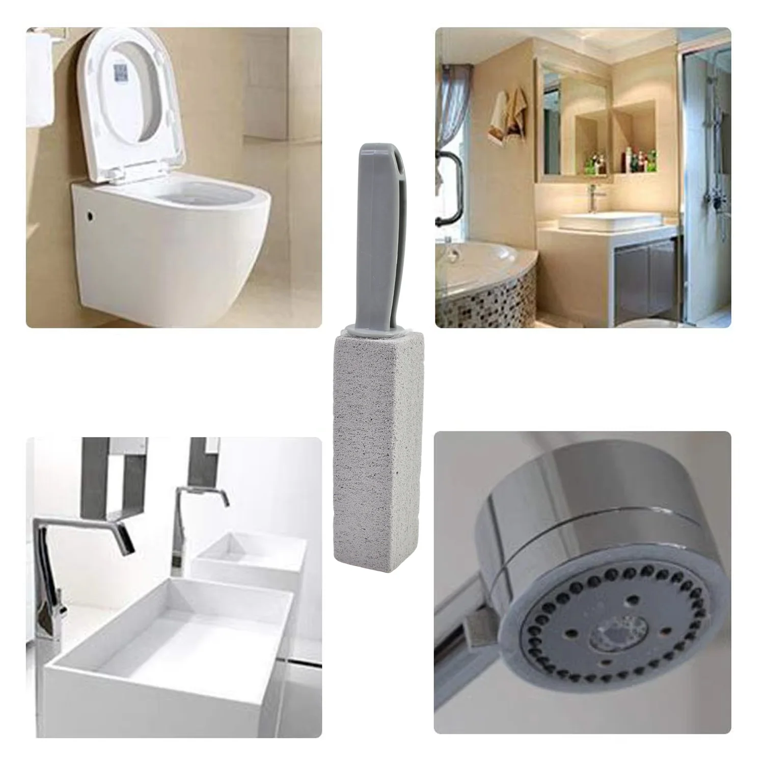 Pumice Stone Toilet Clean Brush with Handle (24 Cm / 1 Pc) - Image 4