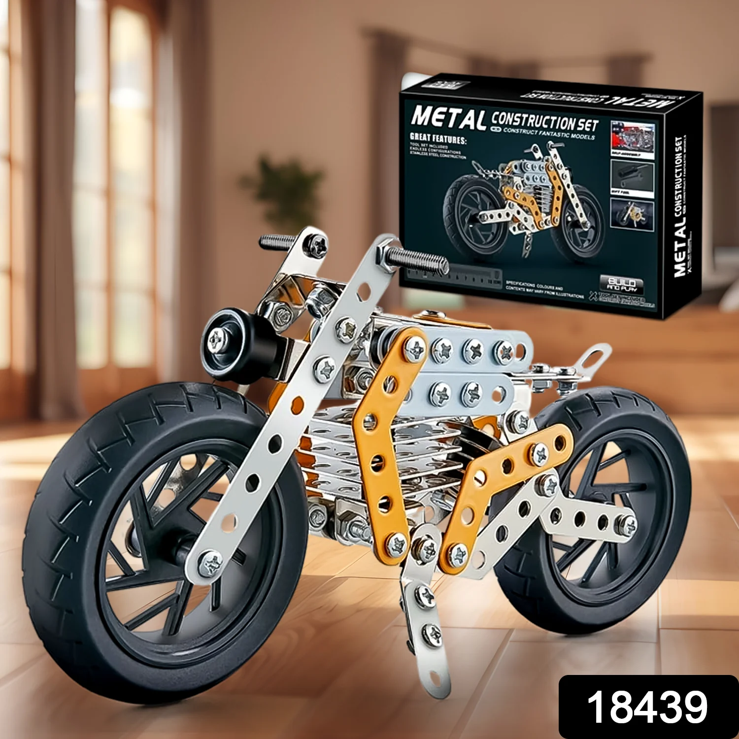 Metal DIY Bike Building Blocks for Kids (bike 162 pc of Bike Tool / 1 Set】 - Image 2
