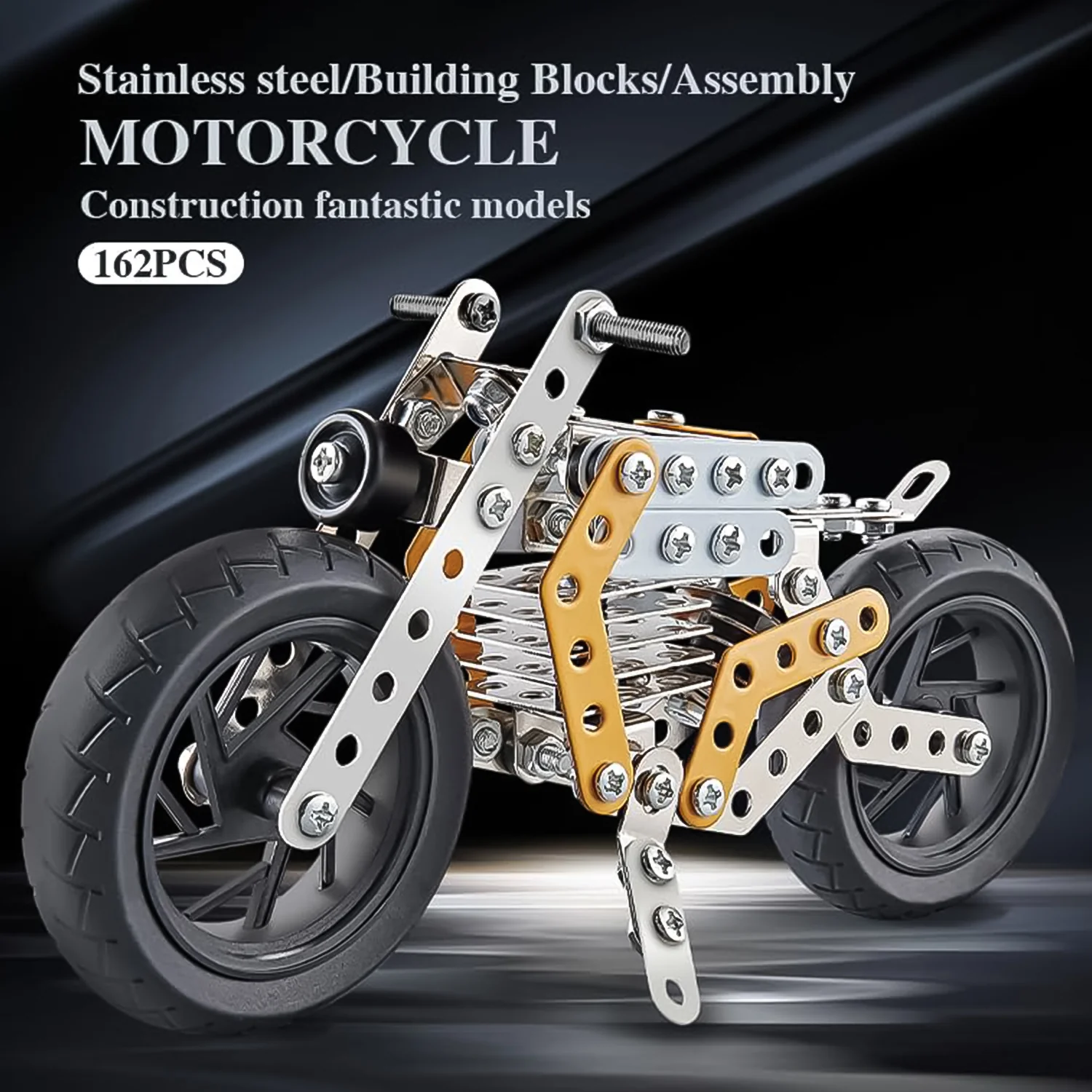 Metal DIY Bike Building Blocks for Kids (bike 162 pc of Bike Tool / 1 Set】 - Image 4