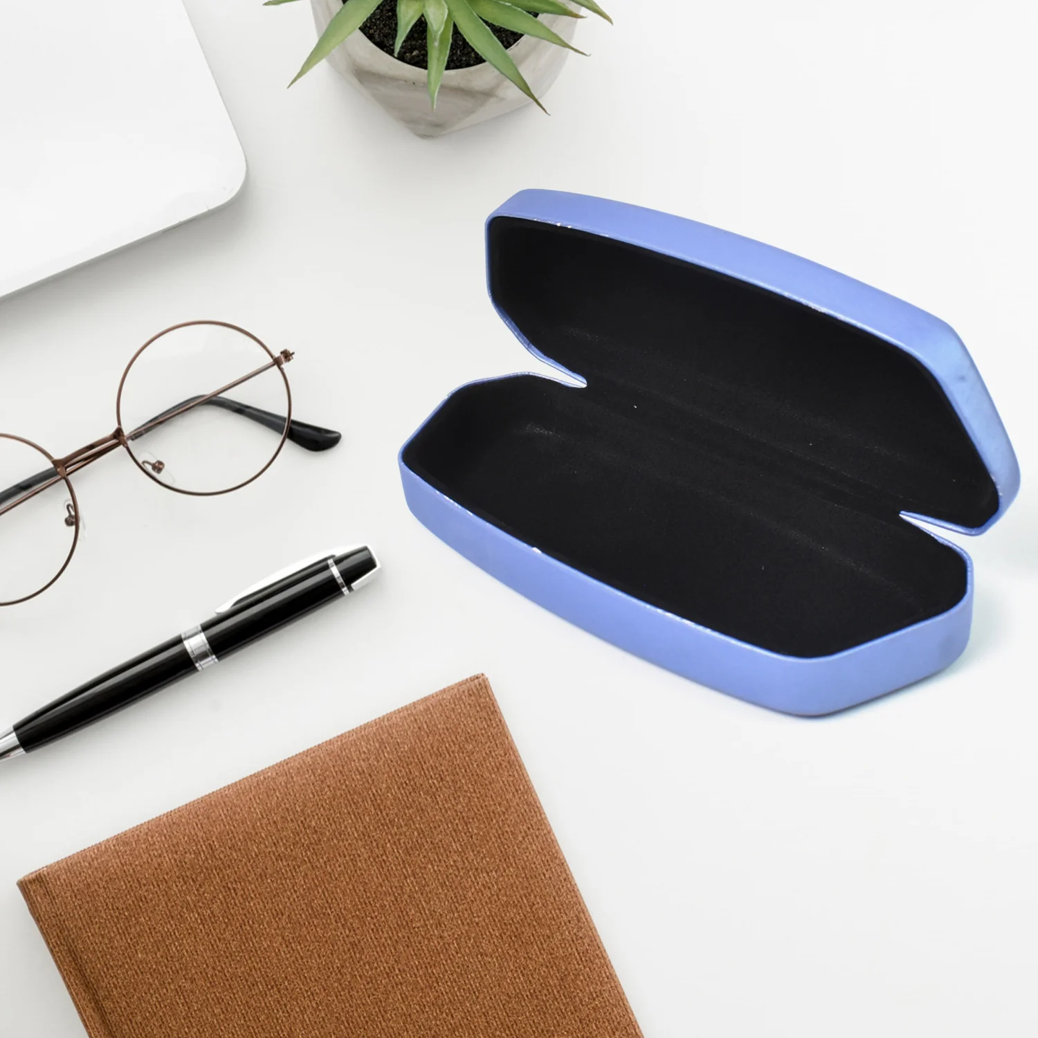 Glasses Case Eyeglasses Holder Storage Box (1 Pc / Mix color & Design) - Image 3