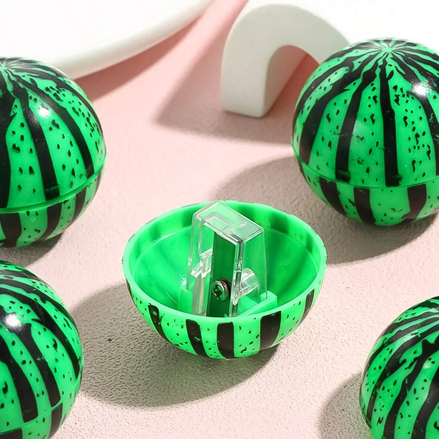 Watermelon Shaped Pencil Sharpener (1 Pc) - Image 3