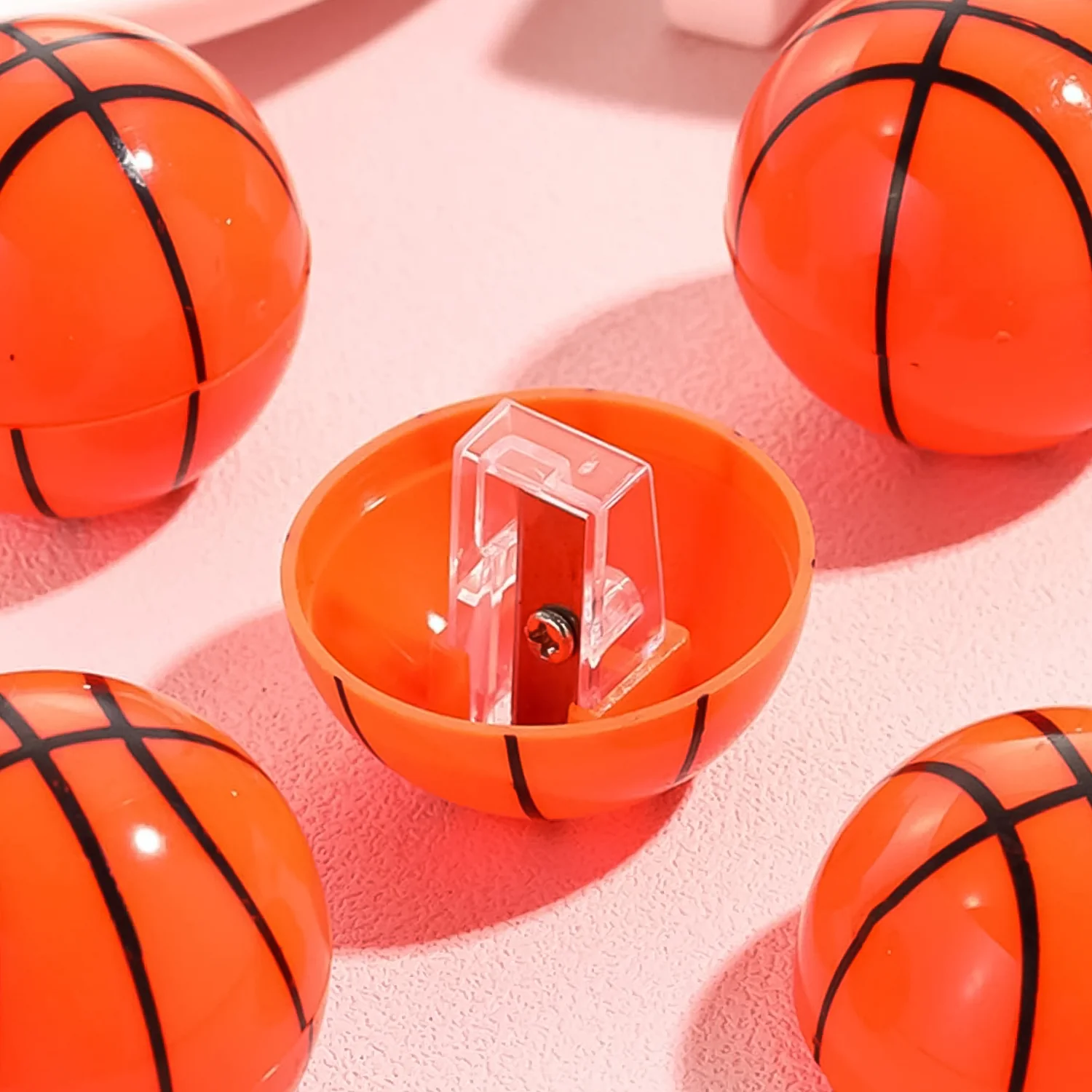 Round Basketball Shaped Pencil Sharpener (1 Pc) - Image 6