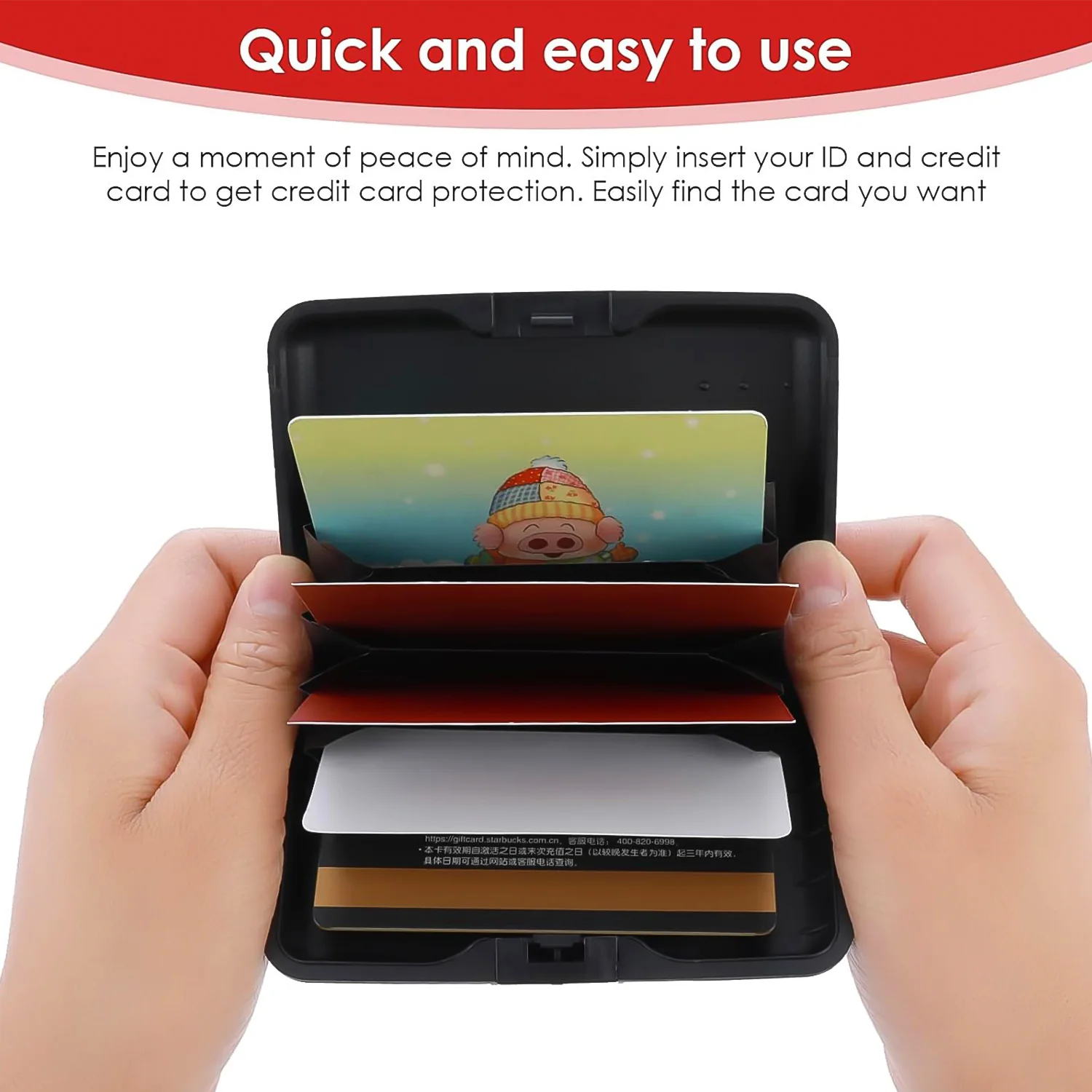 Plastic cardholder Waterproof Card Case (1 Pc) - Image 3