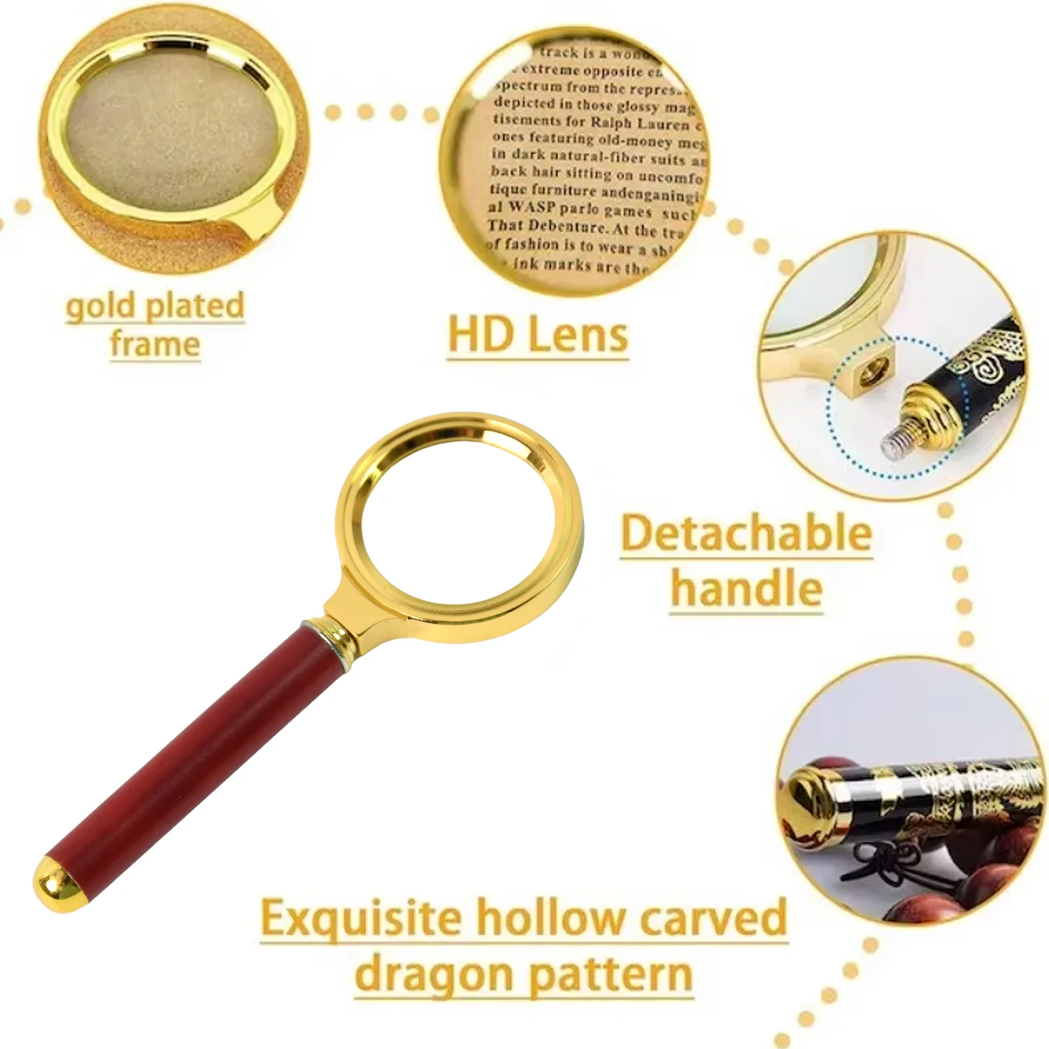 Magnifying Glass Handheld Magnifier (36 MM / 1 Pc) - Image 3