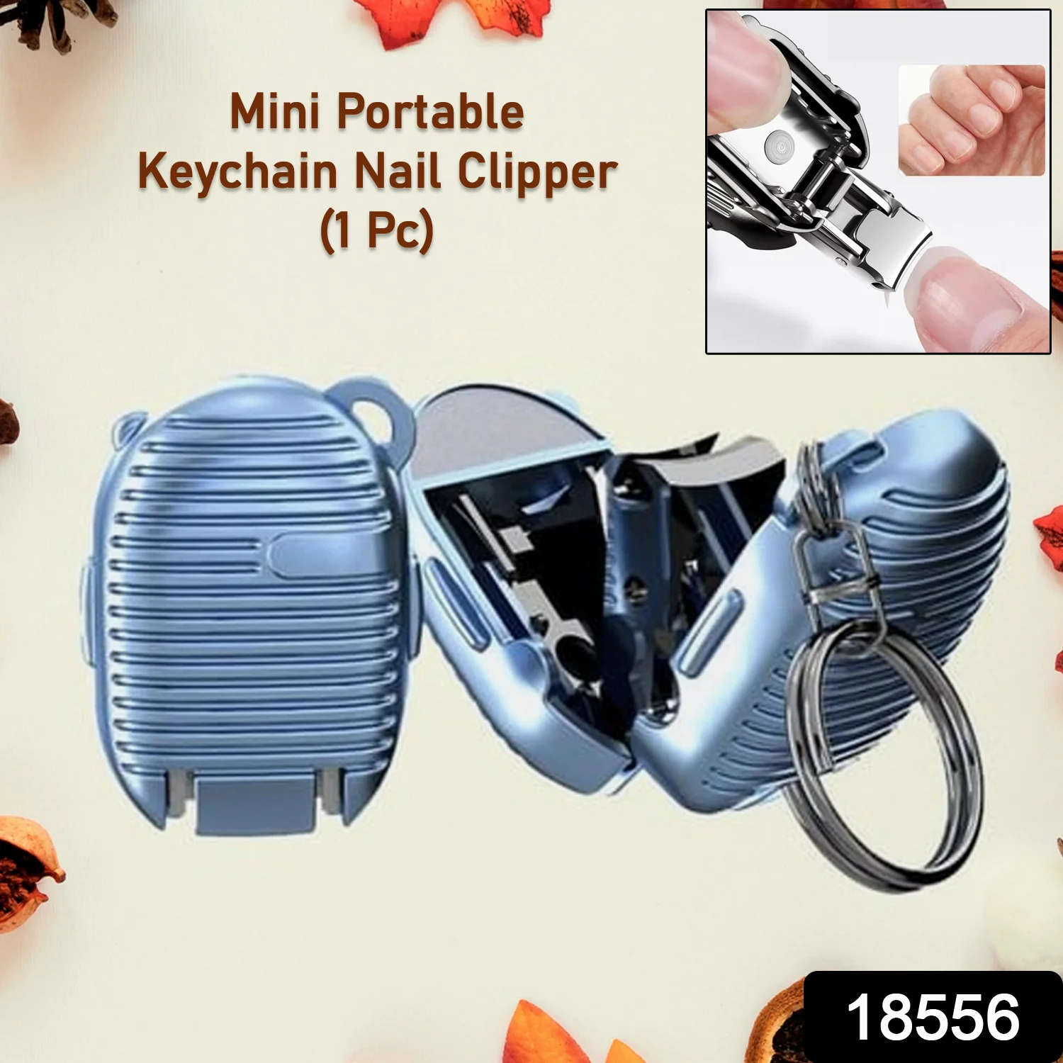 Keychain Nail Clipper | Small Nail Clippers Multicolor (1 Pc) - Image 2